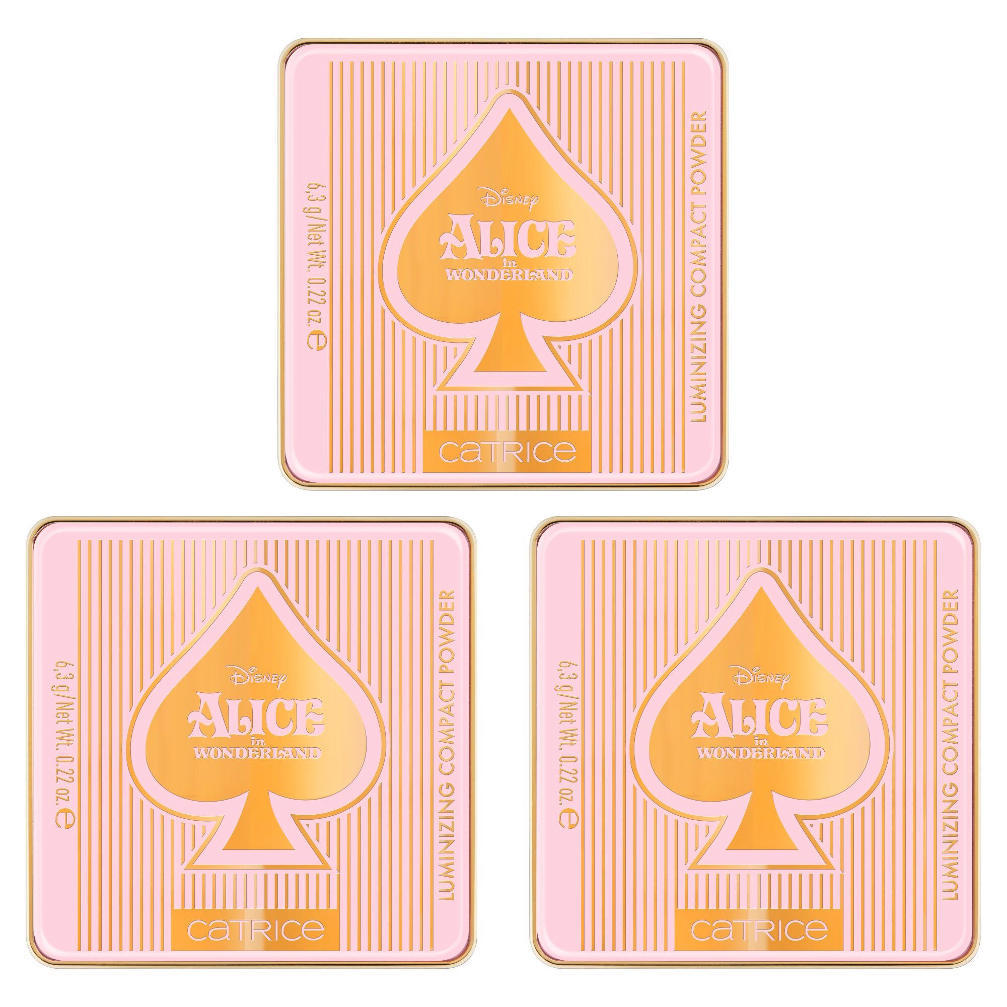 Catrice Puder Disney Alice in Wonderland Luminizing Compact Powder, 3-tlg.