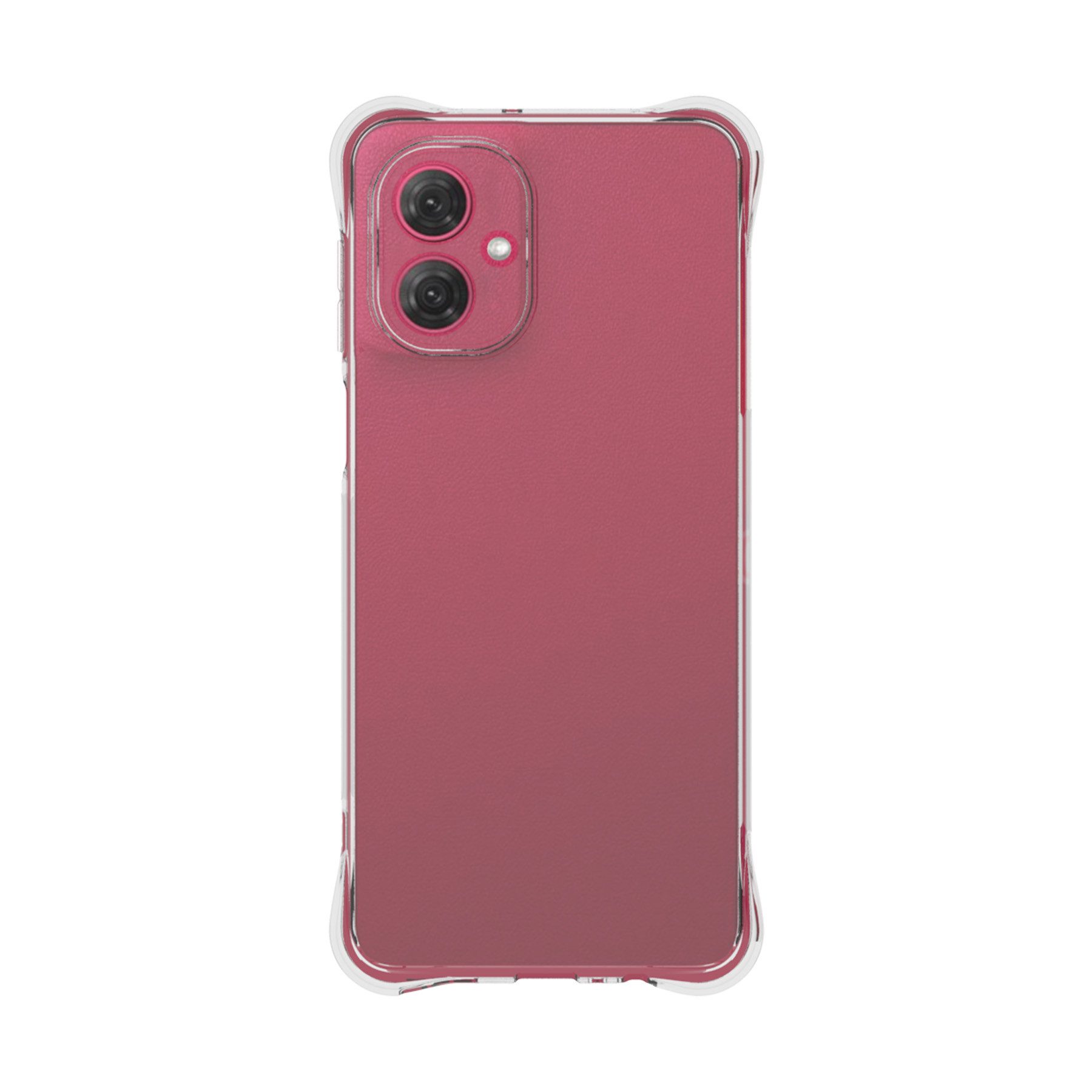 mtb more energy Smartphone-Hülle Clear Armor Case für Motorola Moto G55 5G, Transparente TPU Schutzhülle Case Backcover mit Anti-Shock Verstärkung