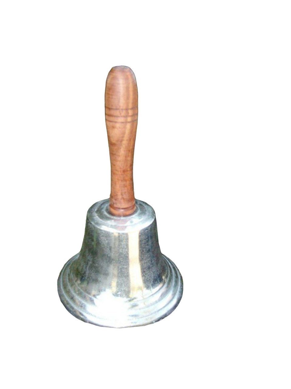 Deko-Impression Hausglocke Schwere Handglocke, Tischglocke Klingel Holz + Alu massiv, (1-tlg)