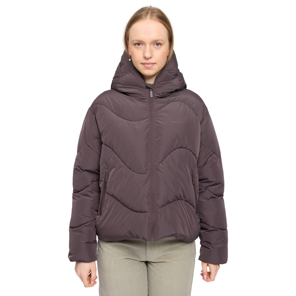 MAZINE Steppjacke Mazine Waves Quilt Short Puffer Jacket - Steppjacke