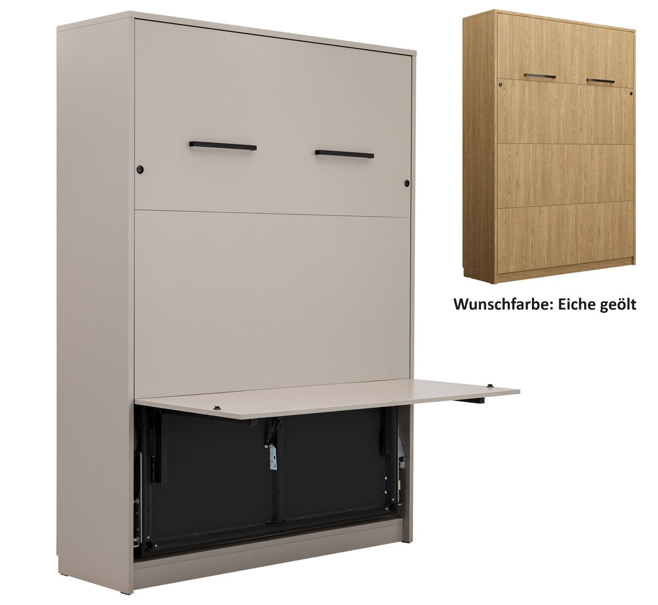 Schrankbett 140x200 Mit Schreibtisch