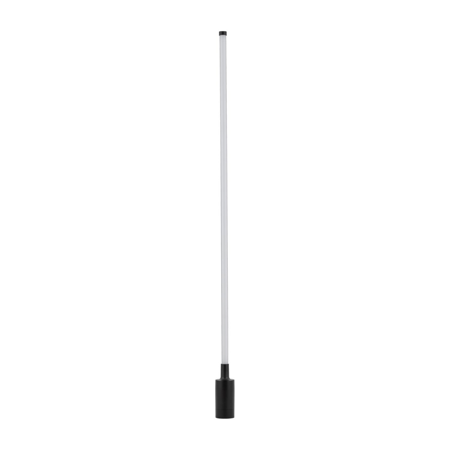 Licht-Erlebnisse Pollerleuchte CARENOL, LED fest integriert, Warmweiß, LED Aluminium 100 cm Erdspieß IP54 Schwarz Weiß rund 850 lm Modern