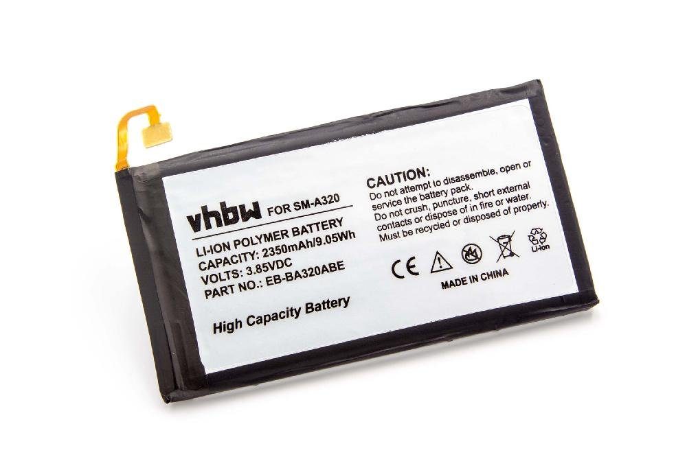 vhbw Ersatz für EB-BA320ABE 2350 Li-Polymer GH43-04677A, Smartphone-Akku (3,85 V) mAh Samsung für