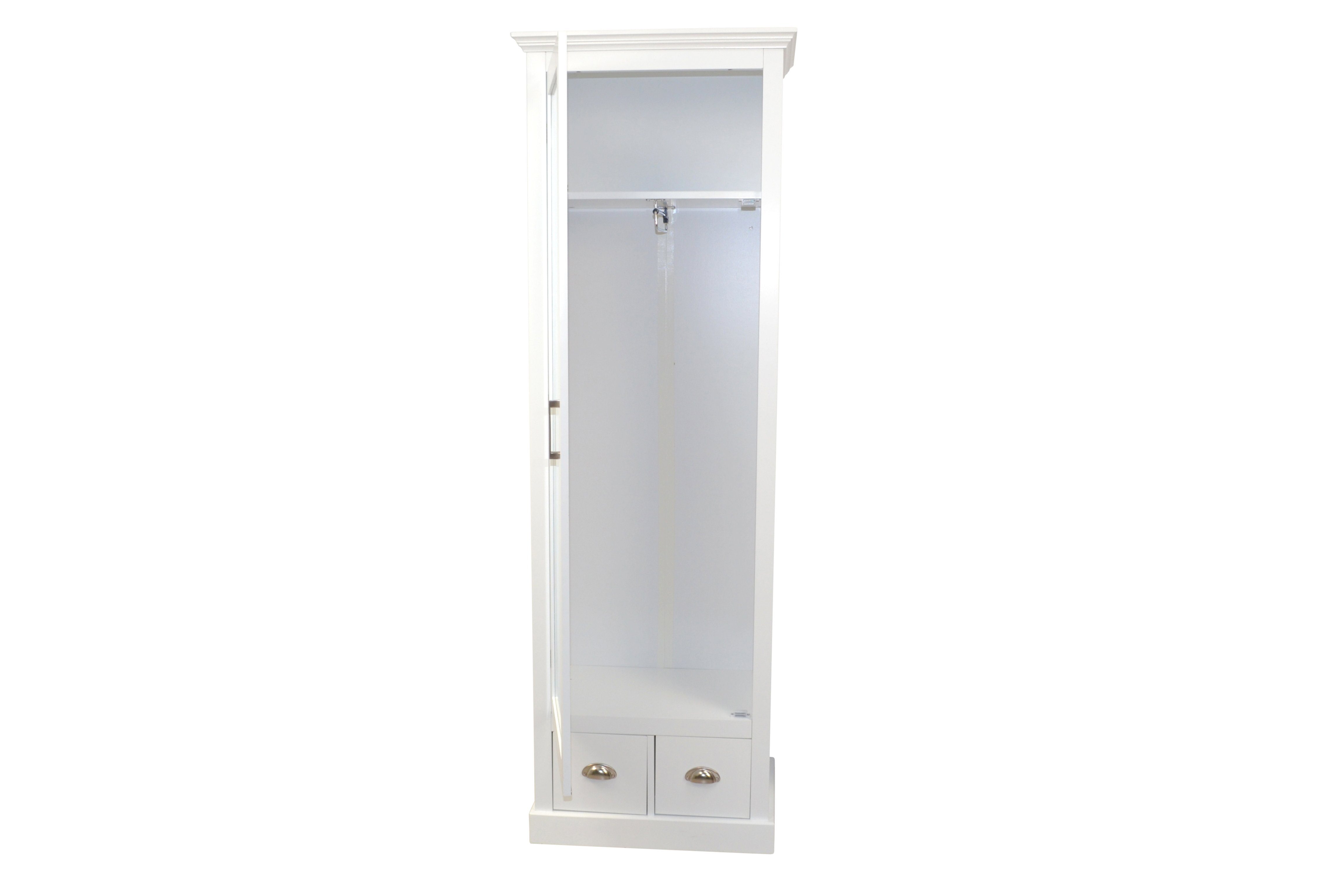 mit moebel-direkt-online Henrik (1-St) Garderobenschrank Spiegeltür großer weiß