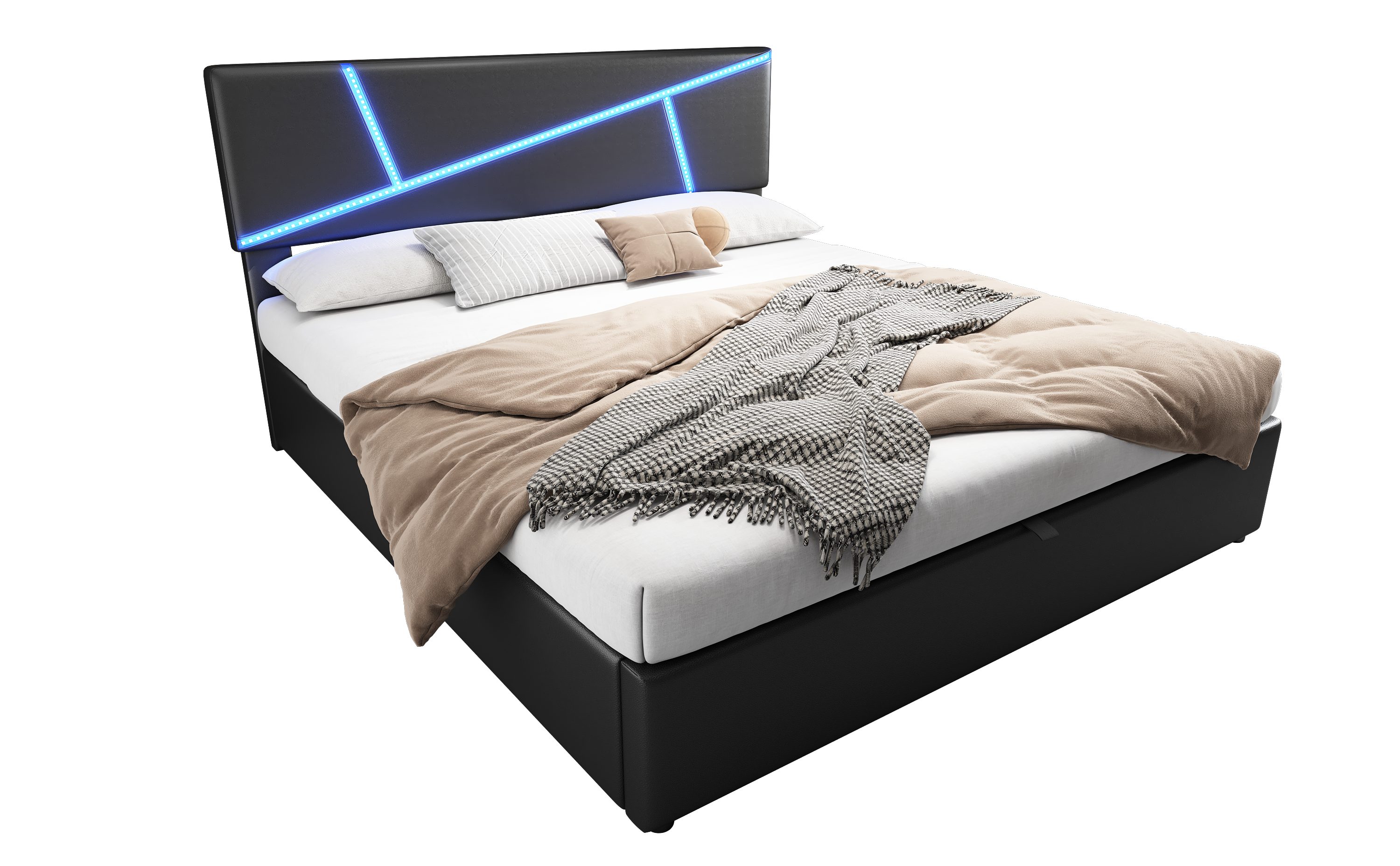 REDOM Polsterbett Bequemes (mit LED-Lichtleisten,140*200 cm, günstig online kaufen