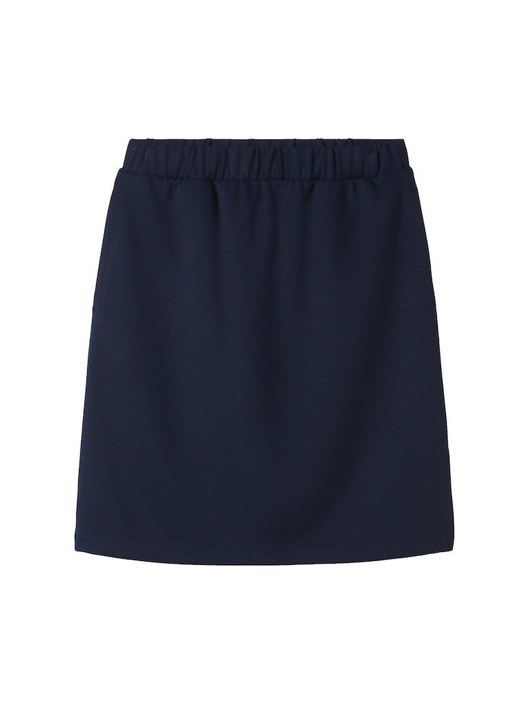 TOM TAILOR Bleistiftrock jersey skirt twill structure SKY CAPTAIN BLUE