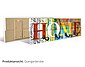 Artland Garderobenpaneel »Geschichtetes Feuerholz«, platzsparende Wandgarderobe aus Holz mit 4 Haken, geeignet für kleinen, schmalen Flur, Flurgarderobe, Bild 4