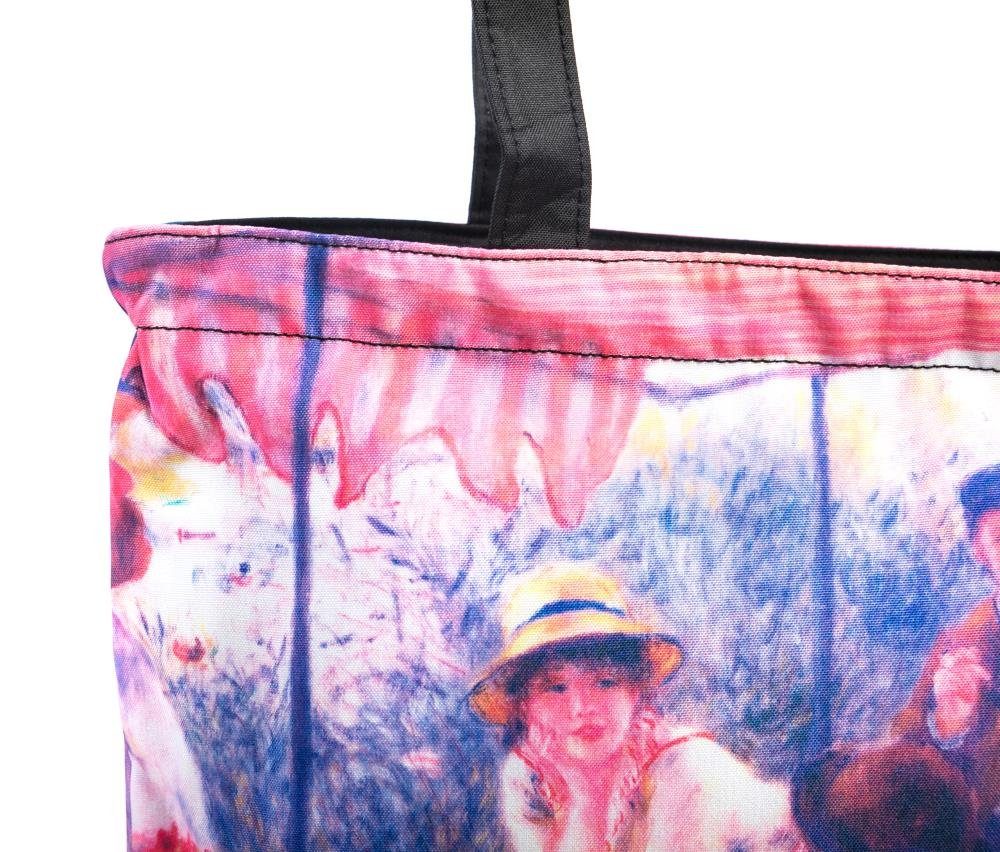 Luckyweather not just any other day Shopper Einkaufstasche / Shopping Bag Motiv FRÜHSTÜCK DER RUDERER (1-tlg., 1 Stück Shopping Bag), Schultertasche beidseitig bedruckt mit Motiv bedruckt
