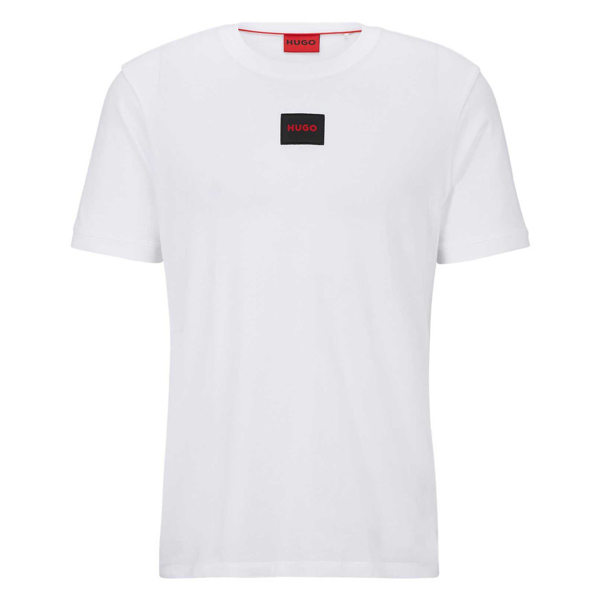 Rundhals HUGO (Open T-Shirt - White) Weiß Diragolino212 T-Shirt Herren