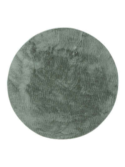 Fellteppich Furry, benuta, rund, Höhe: 11 mm, Kunstfaser, Berber, Ethno-Style, Wohnzimmer