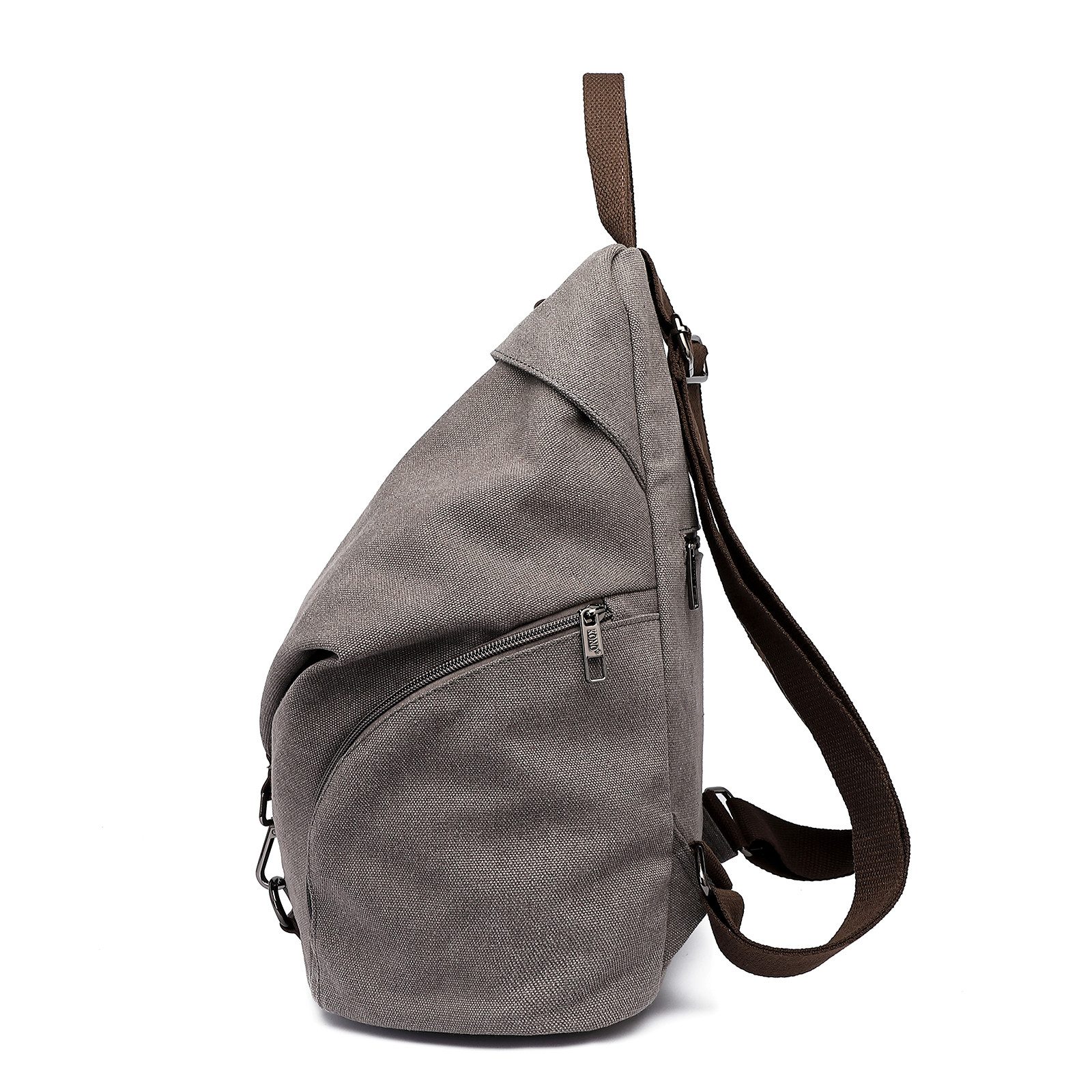 KONO Rucksack Vintage Canvas Rucksack Vintage Umhängetasche für Reise & Schule
