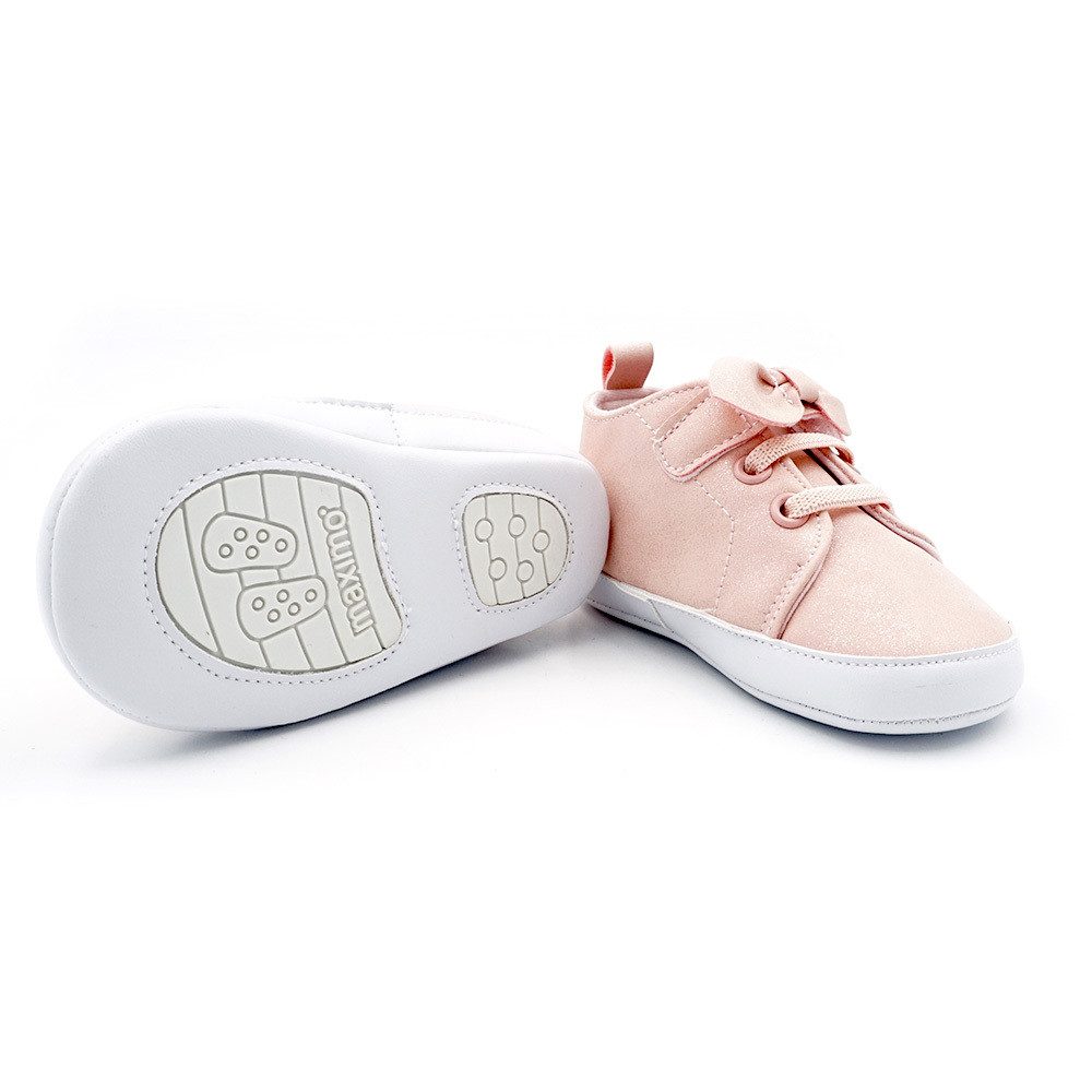 MAXIMO Schuhe Schleife,Klettverschluß Anti-Rutsch-Sohle TPR Lauflernschuh (2-tlg)