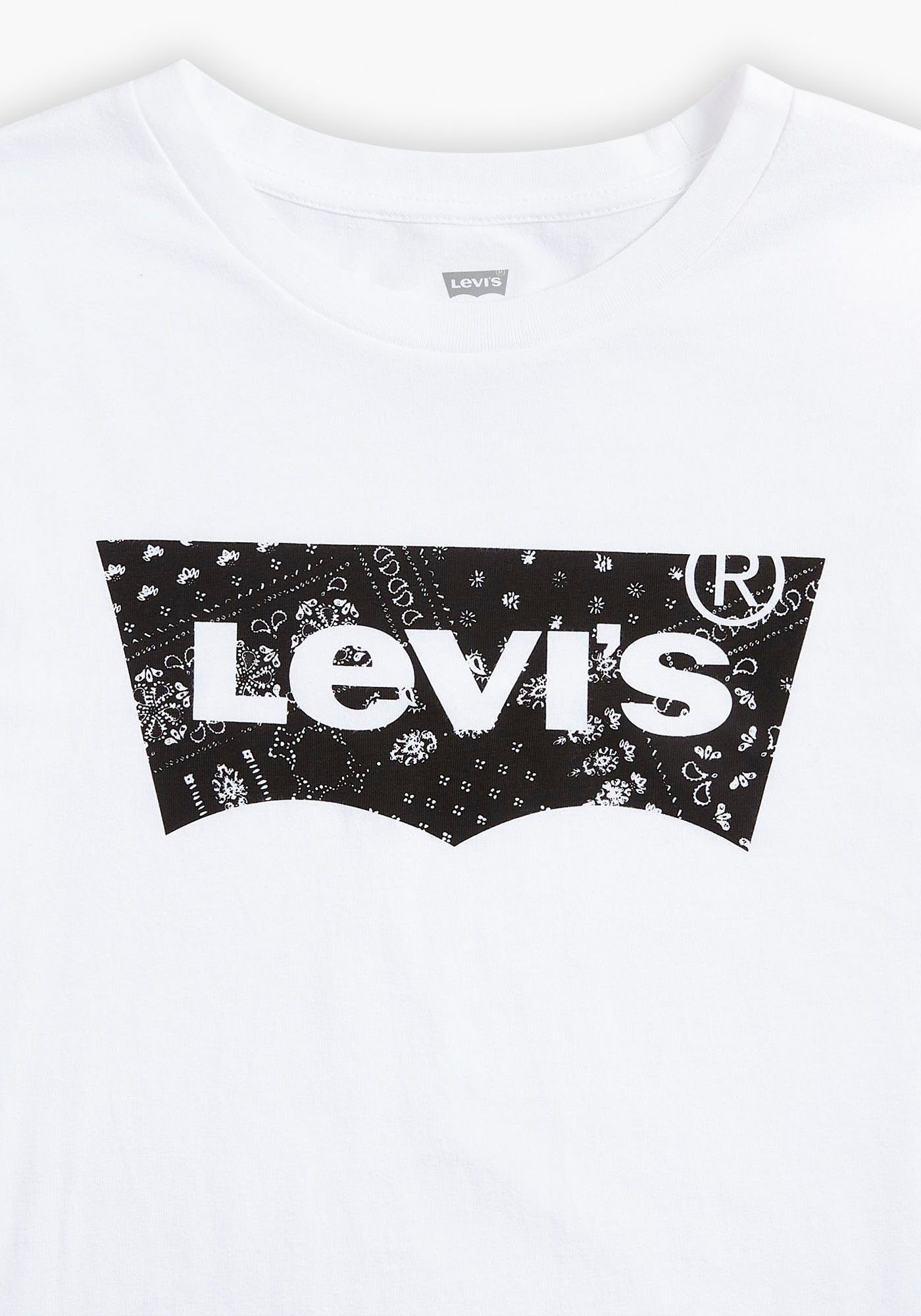 T-Shirt TEE Logo-Front-Print Levi's® white CREWNECK graphic mit