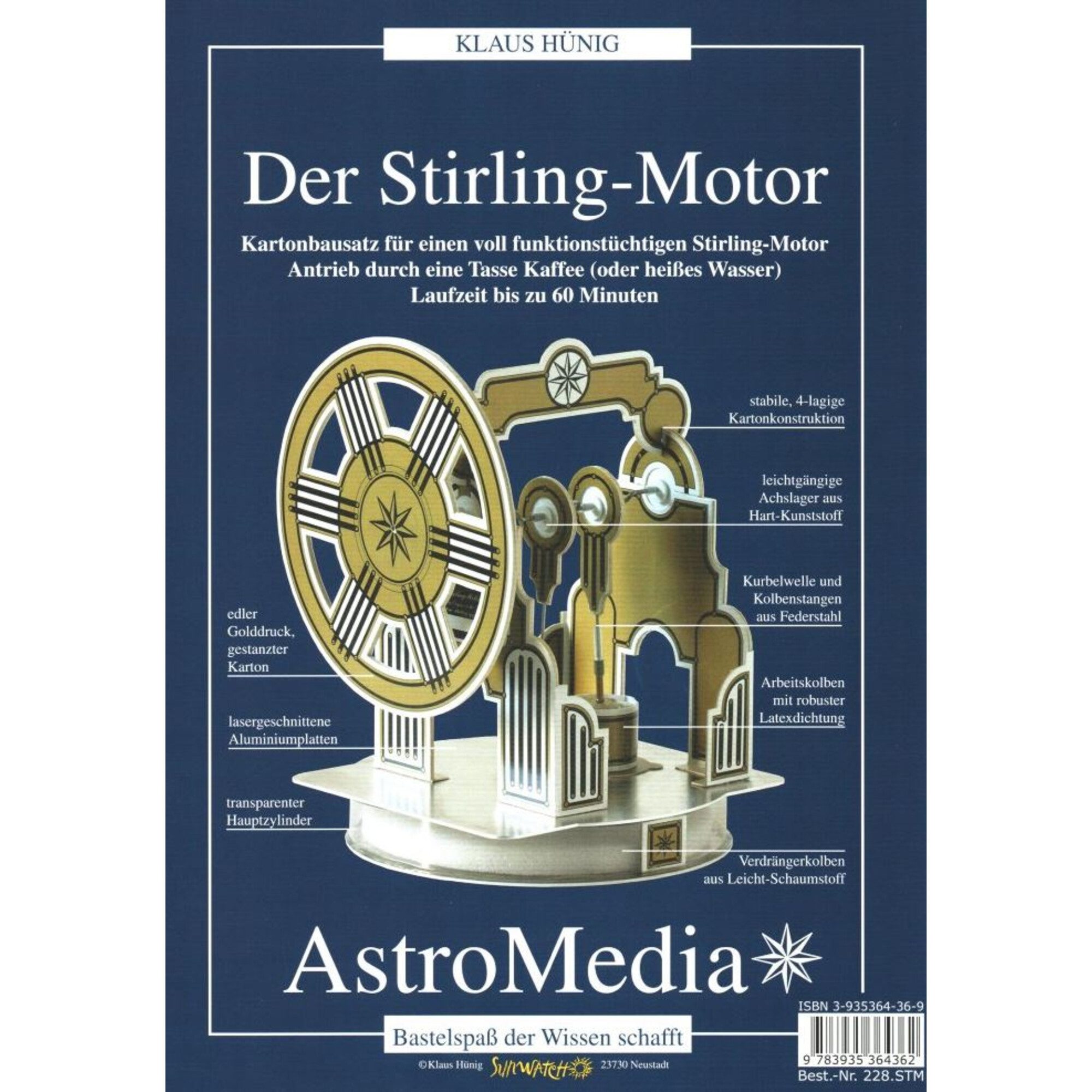 Astromedia Teleskop AstroMedia Bausatz Der Stirling-Motor