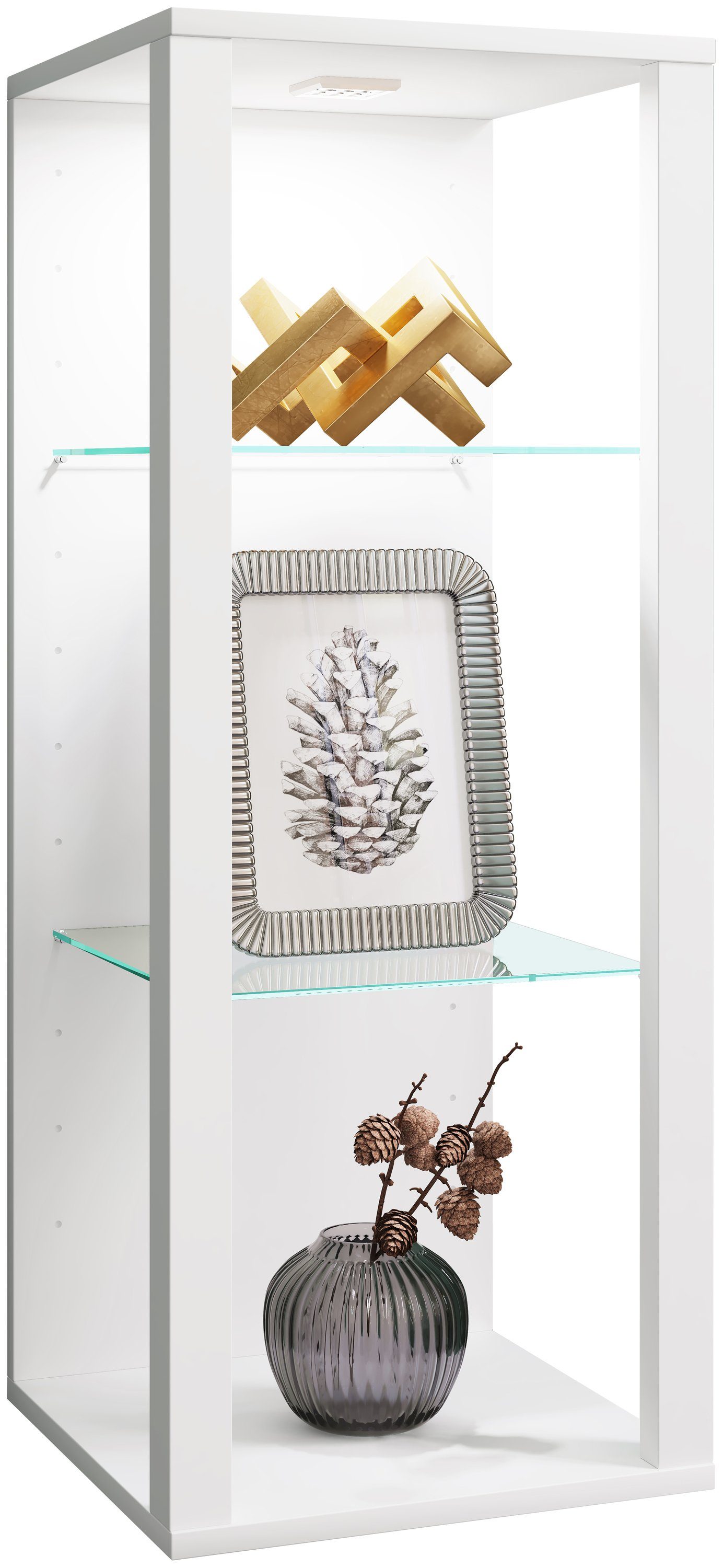 VCM Hängevitrine Holz Glas Wandvitrine Wandregal günstig online kaufen