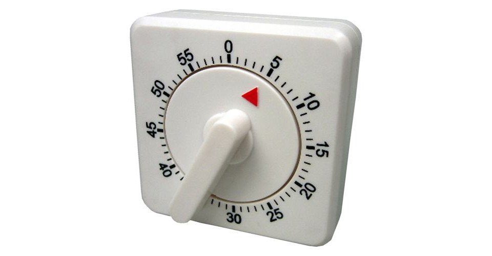 Intervall-Timer Technoline Kurzzeitwecker KZW analog weiß