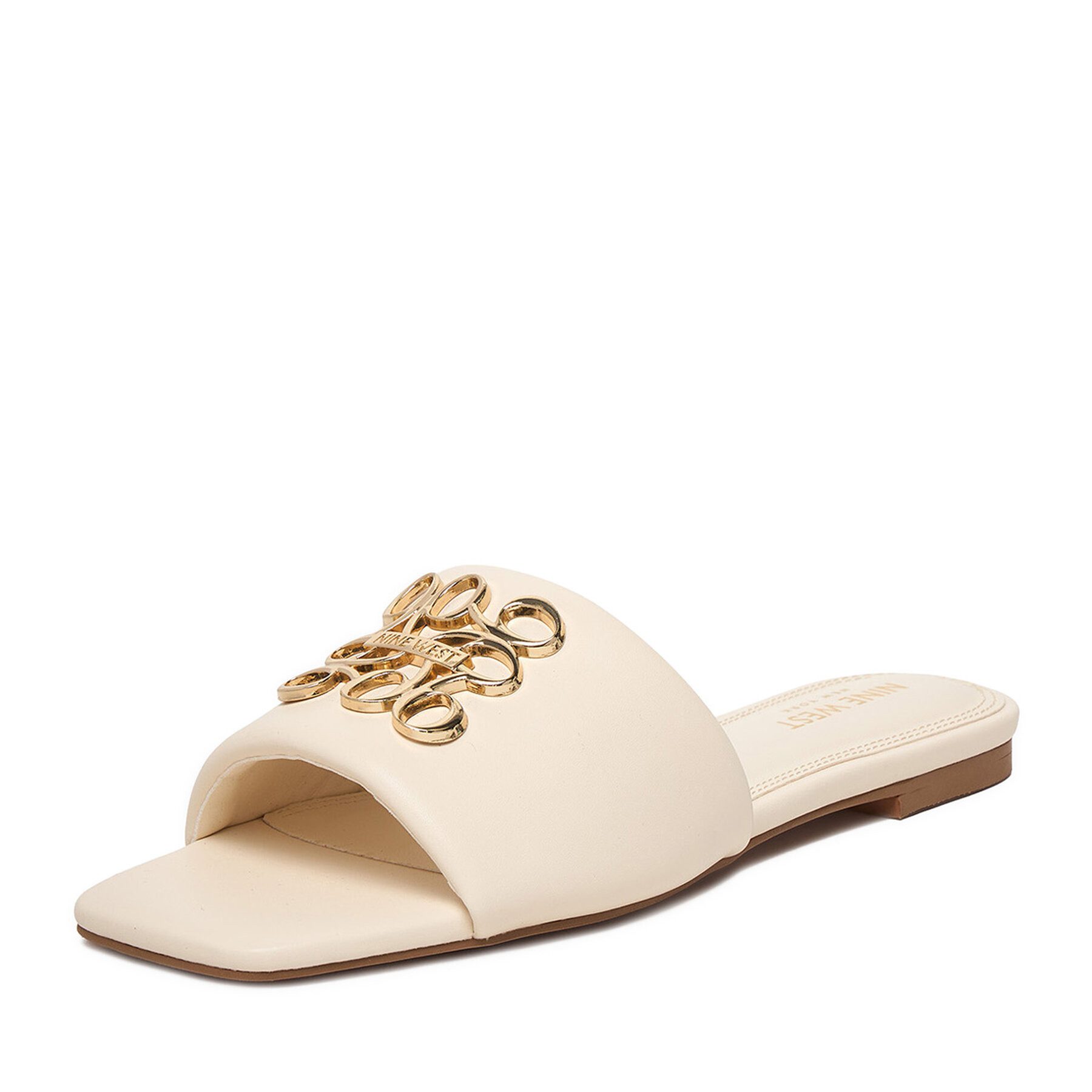 Nine West Nine West Damen-Flip-Flops in Creme Badepantolette