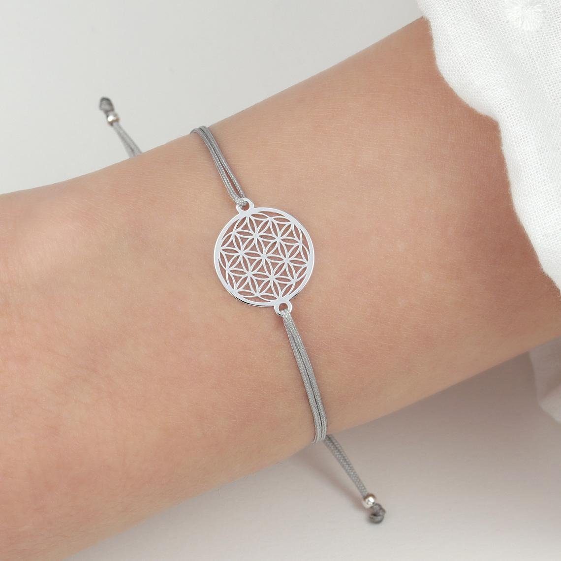 SCHOSCHON Gliederarmband Blume des Lebens Armband 925 Silber, Lebensblume S günstig online kaufen