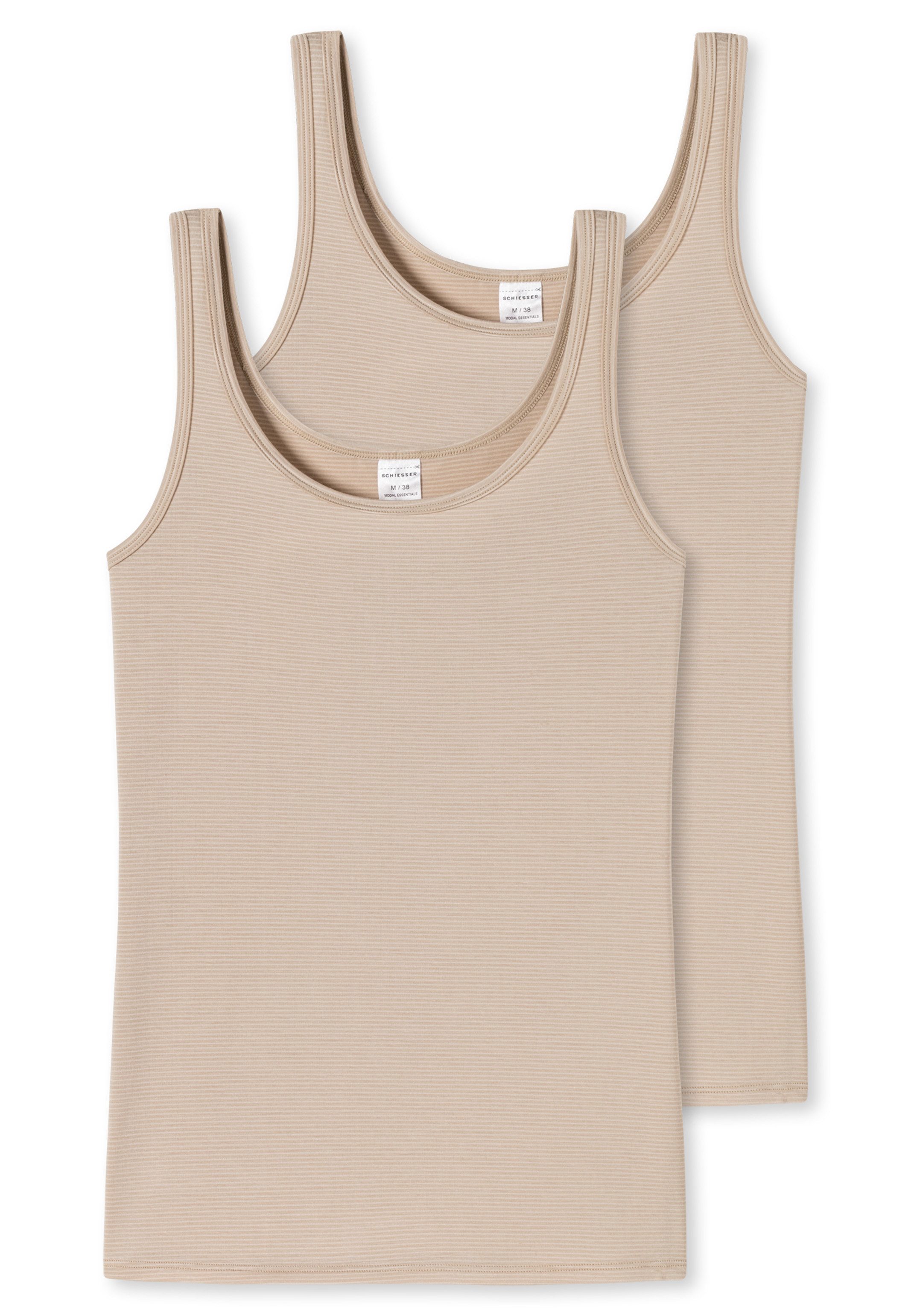 Schiesser Unterhemd 2er Pack Modal Essentials (Spar-Set, 2-St) Unterhemd / günstig online kaufen