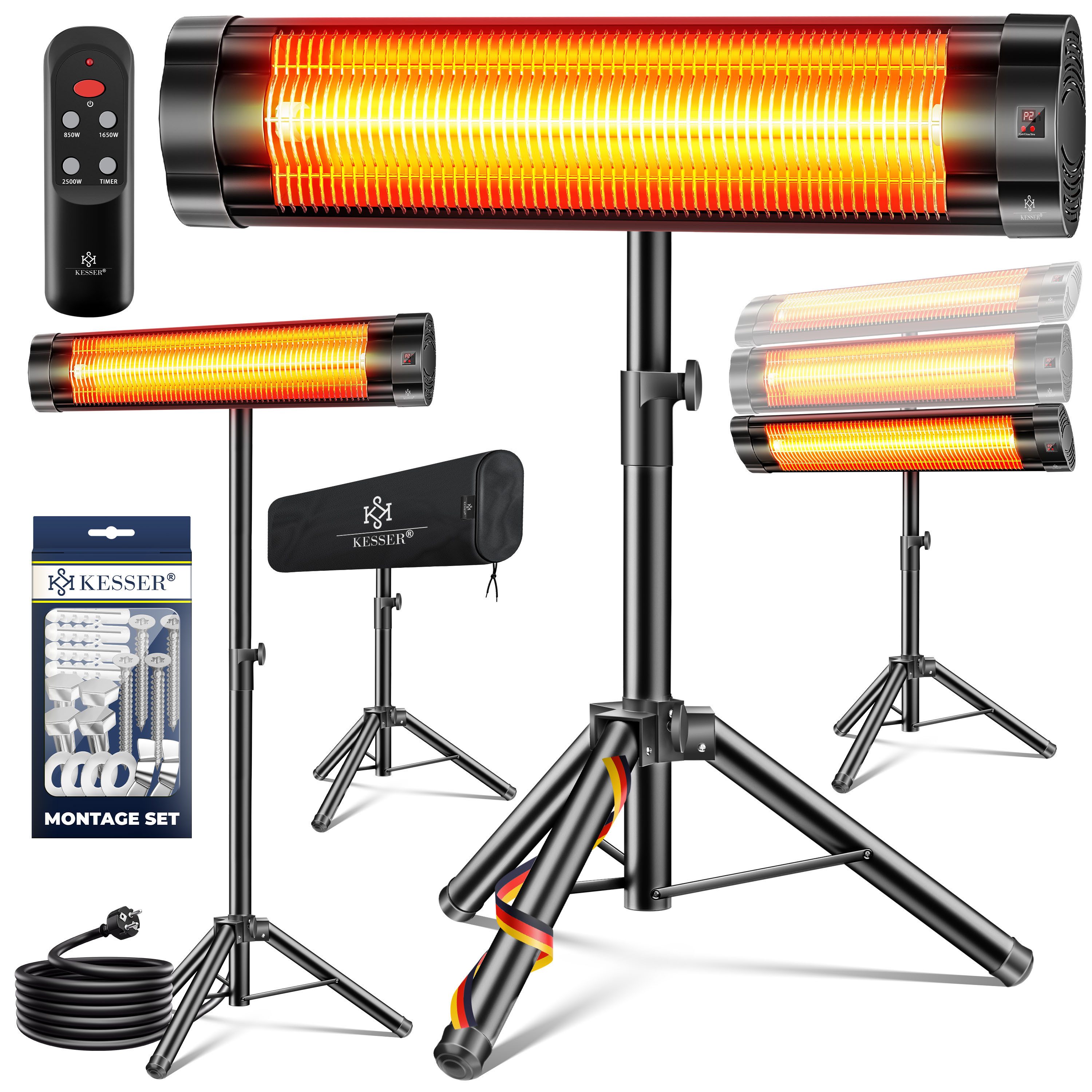 KESSER Infrarotstrahler, 2500 W, Infrarotstrahler Heizstrahler Terrassenstr günstig online kaufen
