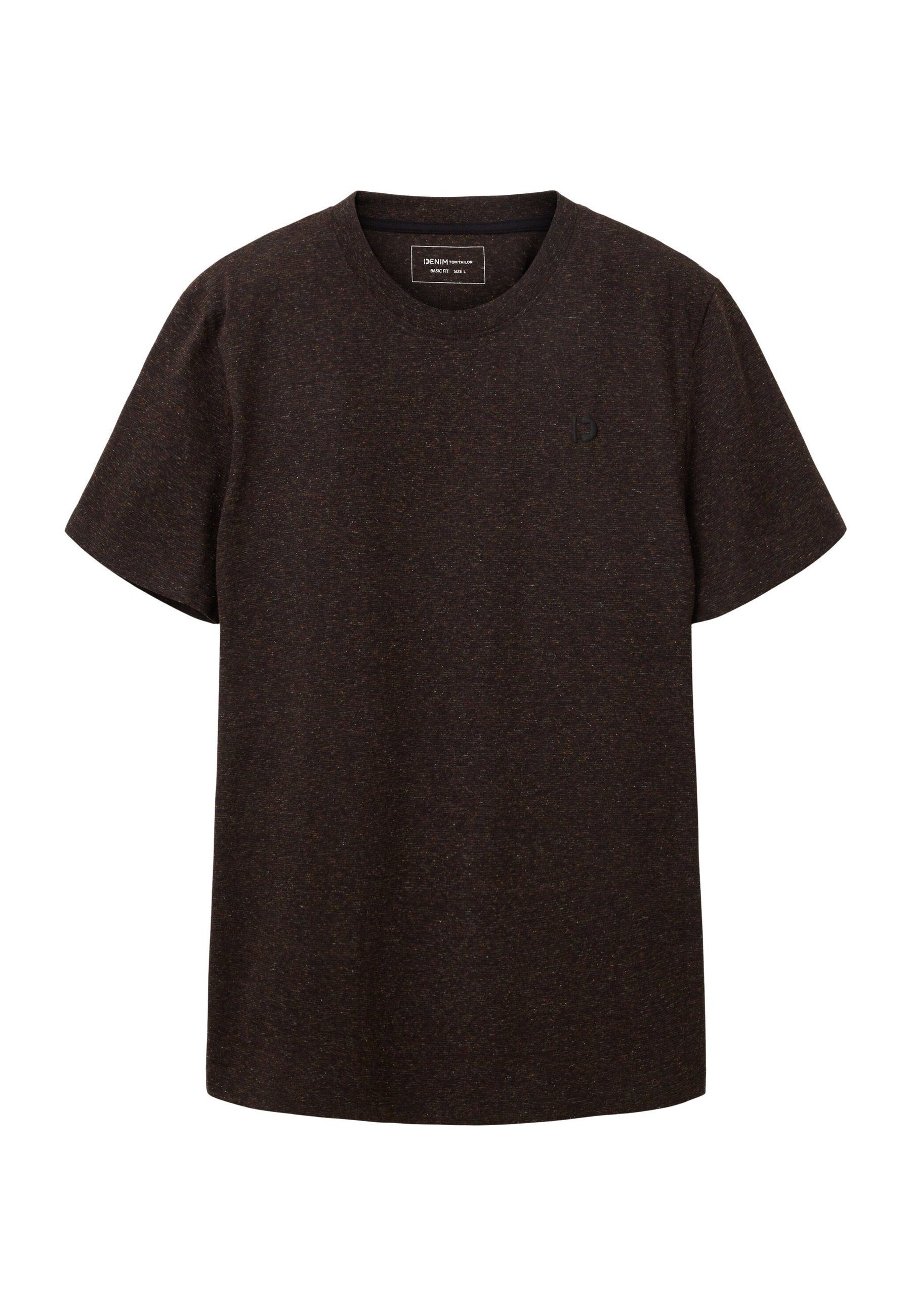 TOM TAILOR T-Shirt T-Shirt Kurzarmshirt (1-tlg) schwarz