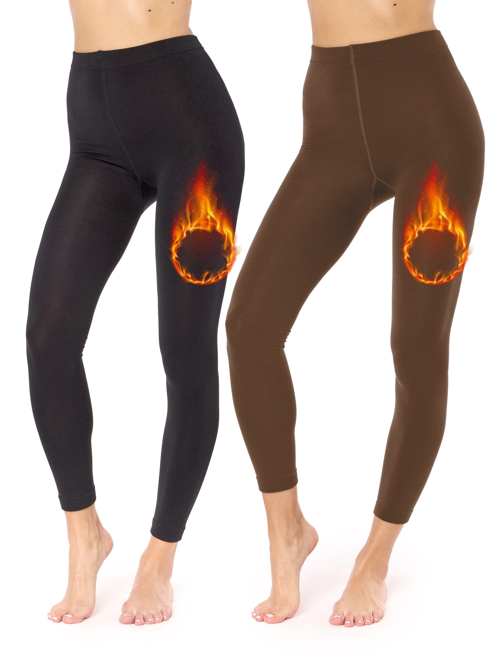 Merry Style Leggings 2er Pack Damen Thermo Leggings Gefütterte Thermoleggings MS-ATX-441 (1-tlg)