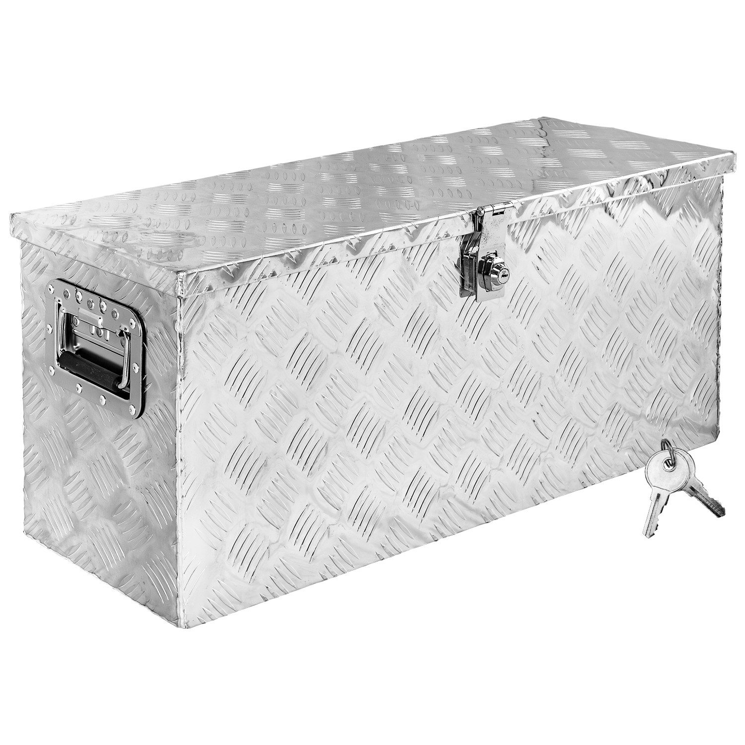 Trucky Anhänger-Deichselbox Truckbox Box Werkzeugkiste Anhängerbox Deichselbox 15 Größen Alumium
