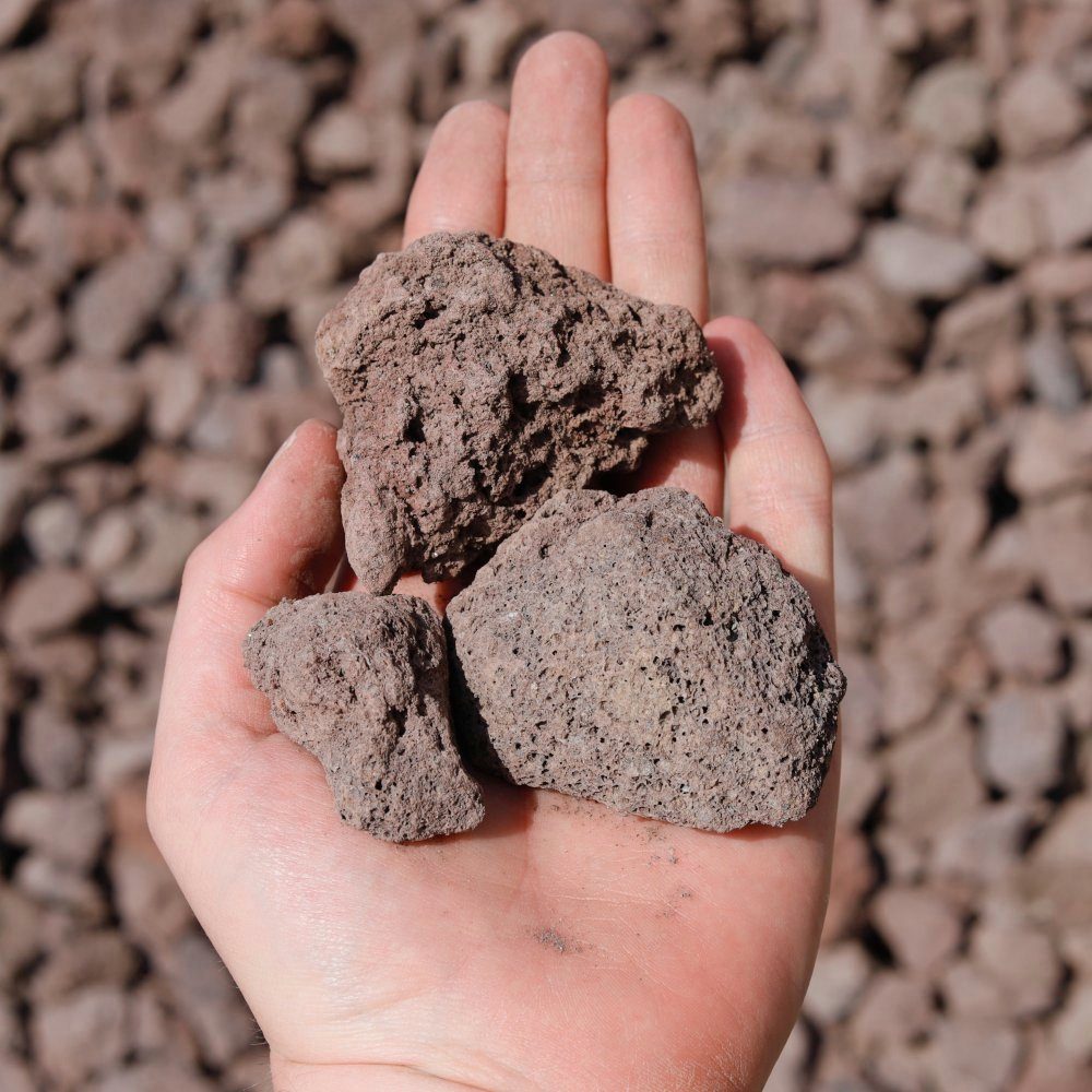 CM-Gartendesign Lavasteine Lavamulch, (32/56mm, rotbraun), 1L