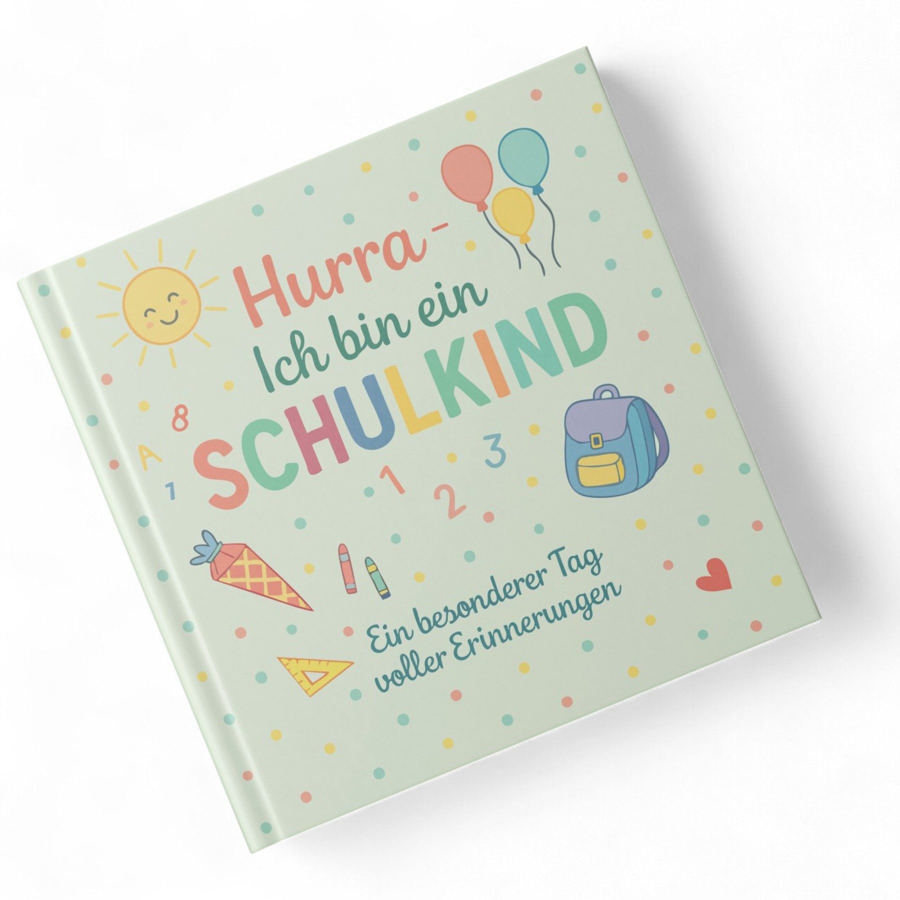 itenga Poesiealbum itenga Gästebuch Schulanfang Motiv "Hurra" ich bin ein Schulkind 88 Se