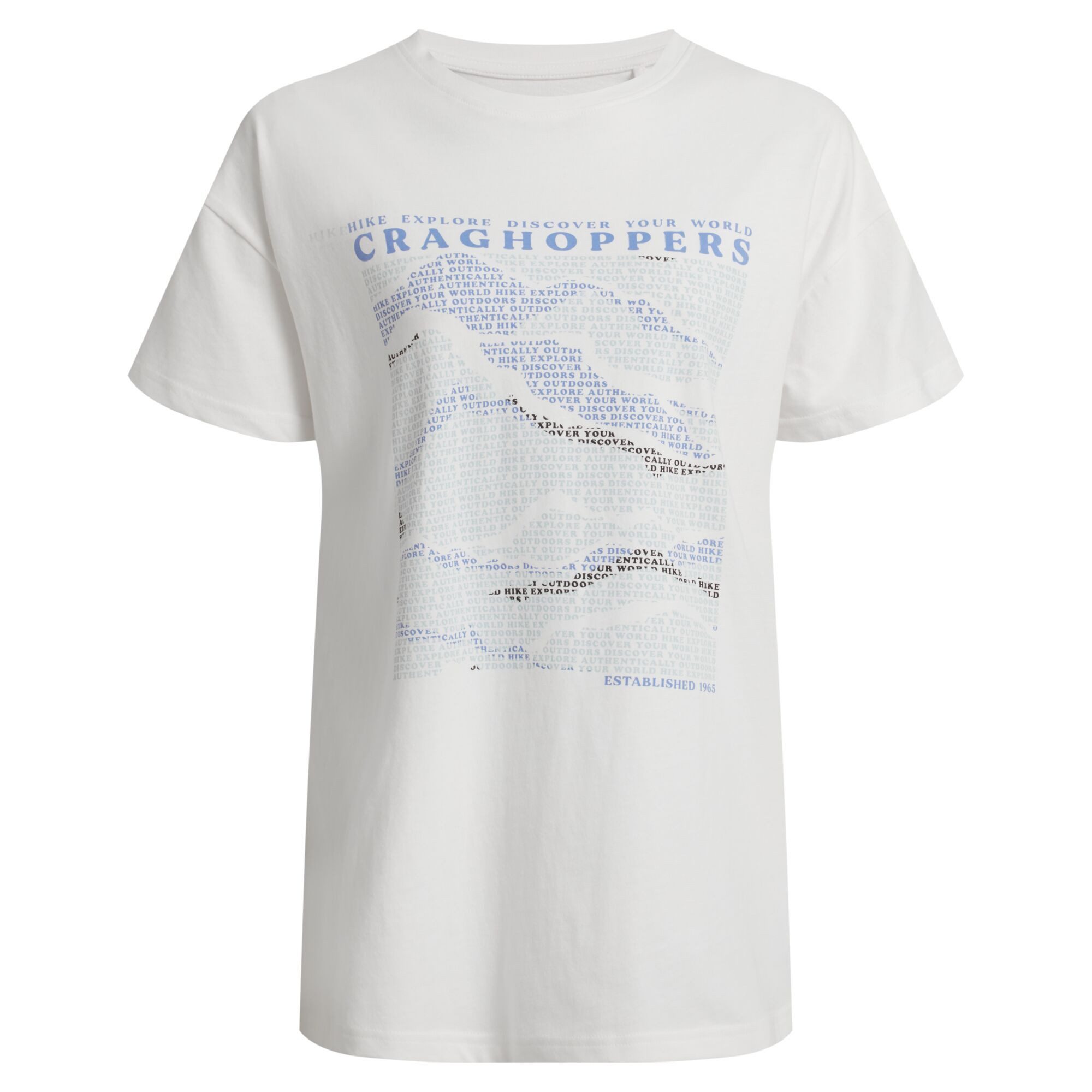 Craghoppers T-Shirt Craghoppers - Damen T-Shirt YAGO aus Bio Baumwolle,white