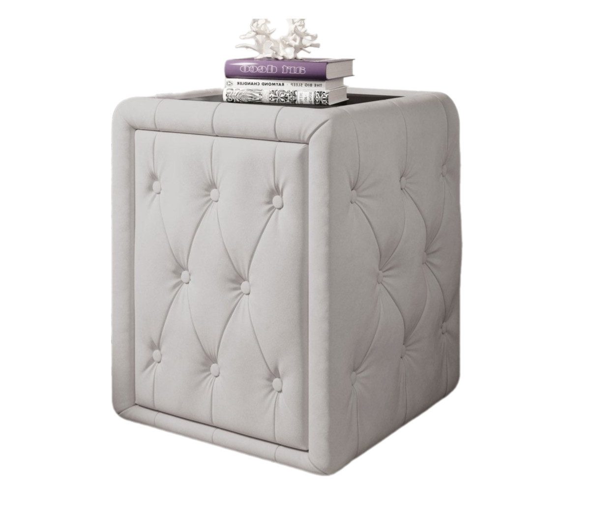 Luxusbetten24 Nachttisch Designer Nachttisch Josy, mit Samtbezug günstig online kaufen