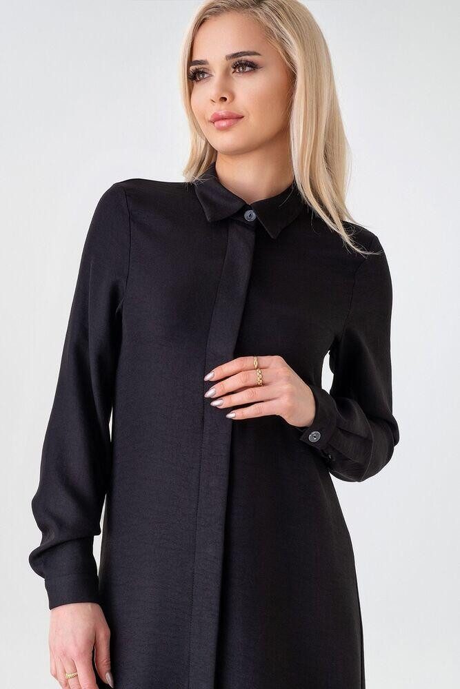 fashionshowcase Longtunika Damen lange Tunika verdeckte Knopfleiste Modest günstig online kaufen