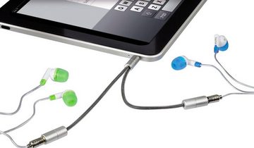 Hama Klinkenstecker Klinkenkabel Kopfhörer Adapter (15 cm) 3,5 mm Audio-Kabel, 3,5-mm-Klinke, 3,5-mm-Klinke (10 cm)