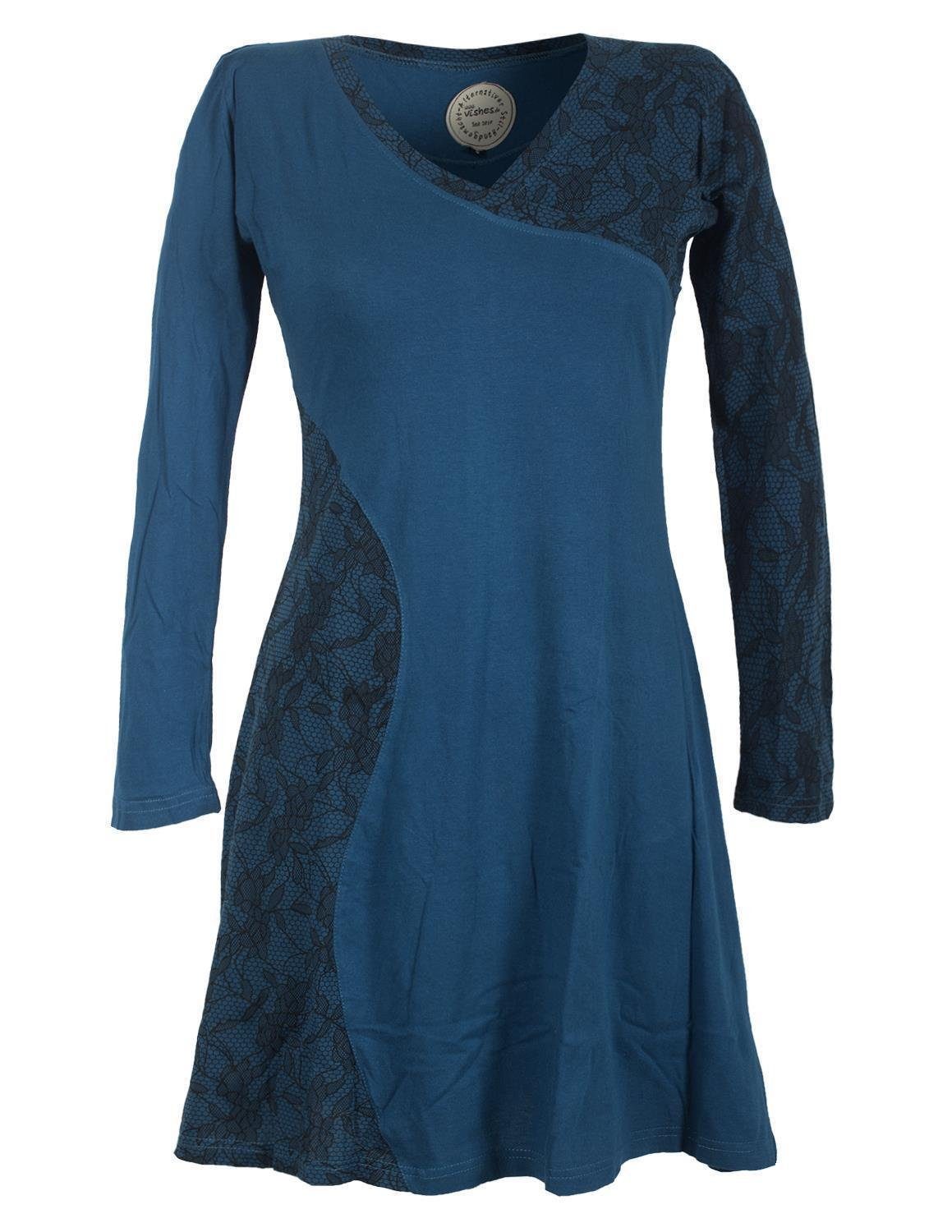 Vishes Jerseykleid Asymmetrisches Lagenlook Kleid mit günstig online kaufen