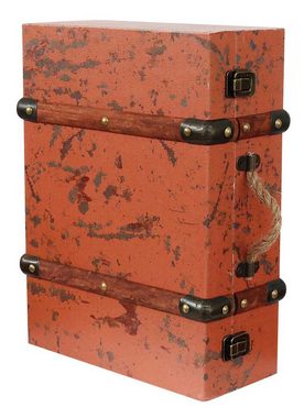 Aubaho Dekofigur Koffer Holzkoffer Holz Nostalgie Antik-Stil Oldtimer Kiste 38cm Vintag