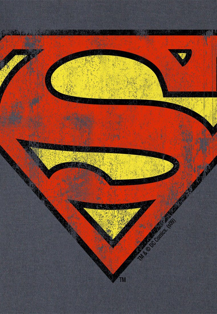 LOGOSHIRT Body mit dunkelblau Logo-Frontdruck Superman