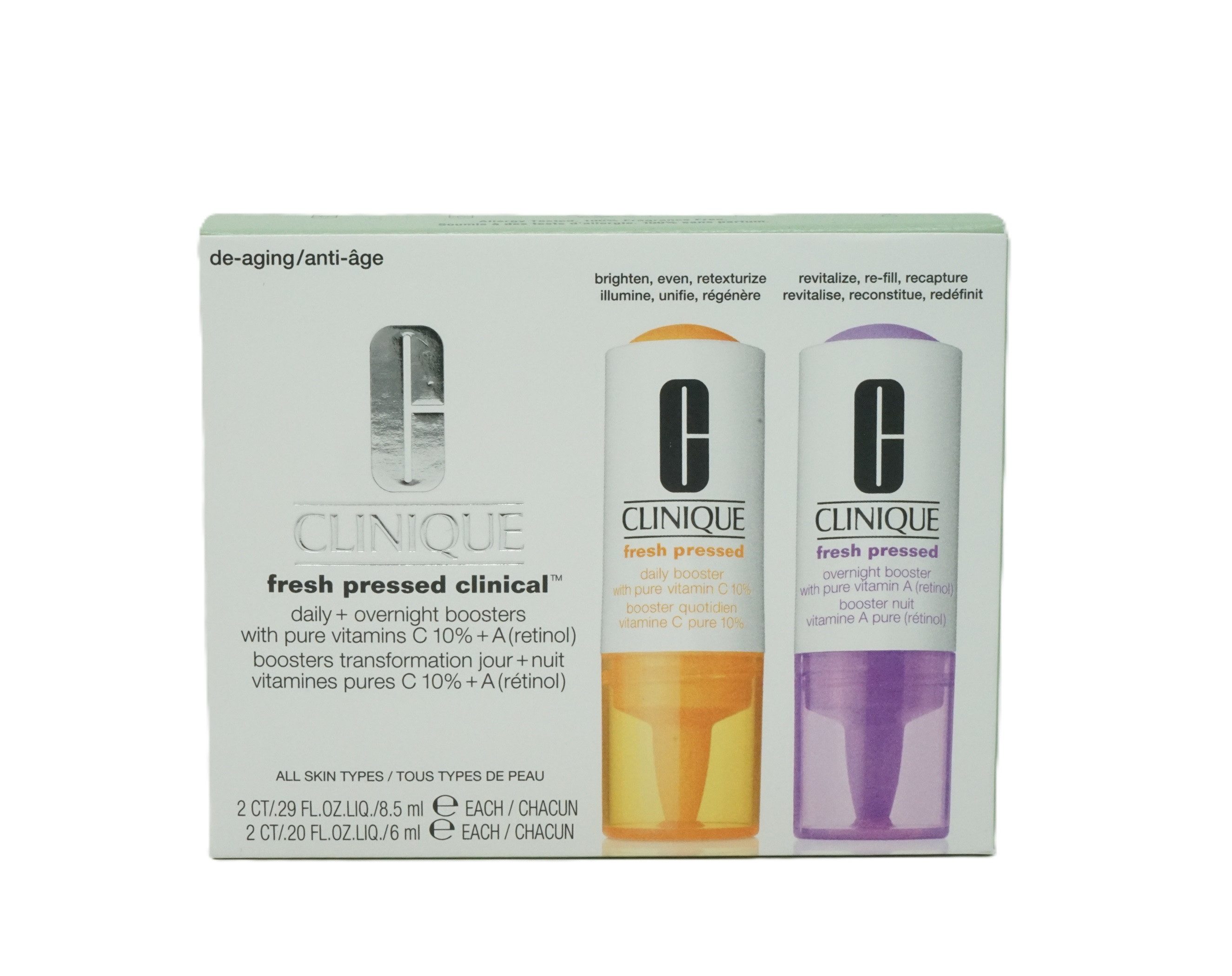 CLINIQUE Gesichtsgel Clinique Fresh pressed clinical daily+booster 8,5ml + 6ml