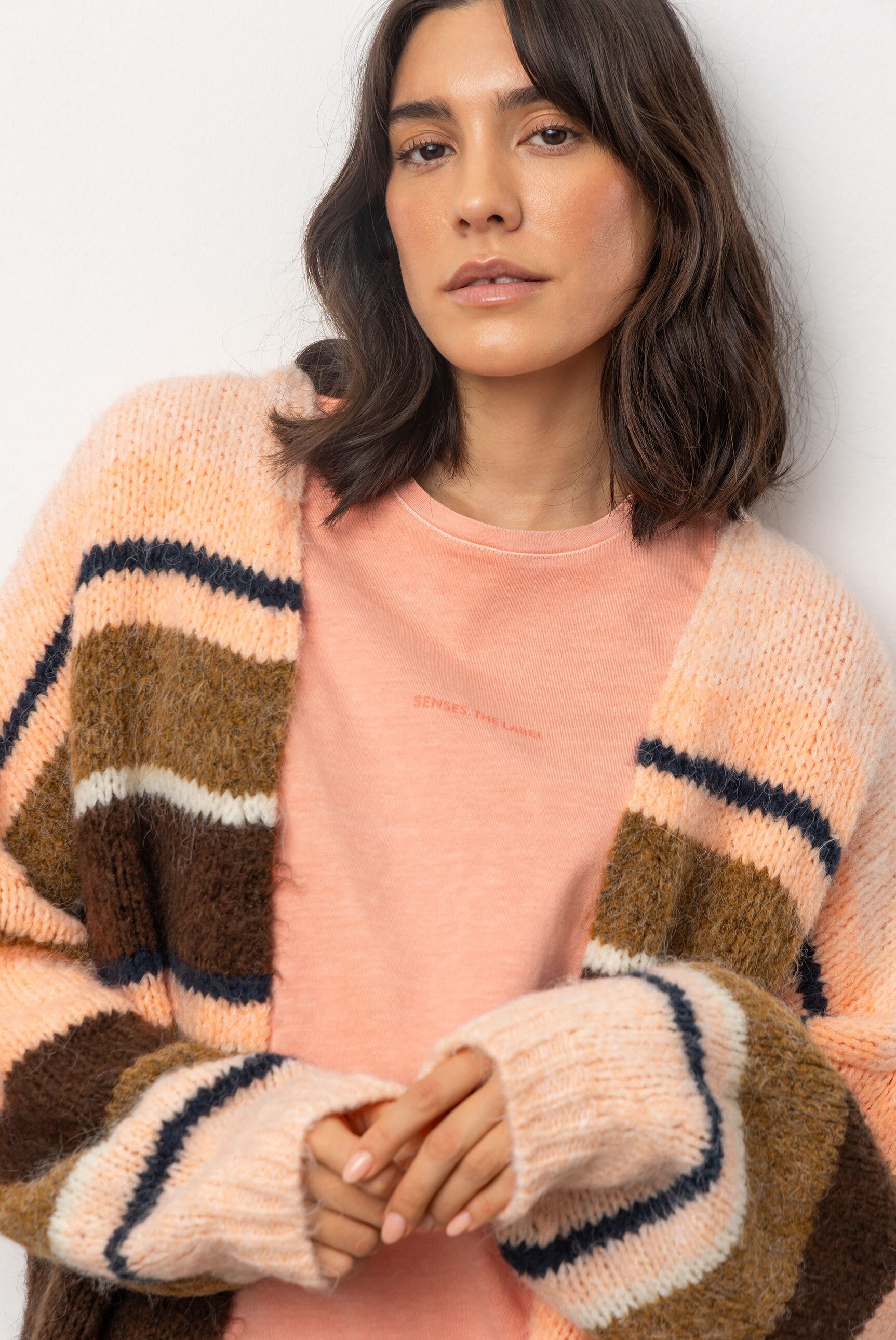 SENSES.THE LABEL Rundhalsshirt aus Baumwolle
