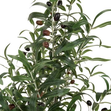Kunstpflanze Kunstpflanze OLIVE Kunststoff Olive, hjh OFFICE, Höhe 120.0 cm, Pflanze im Kunststoff-Topf