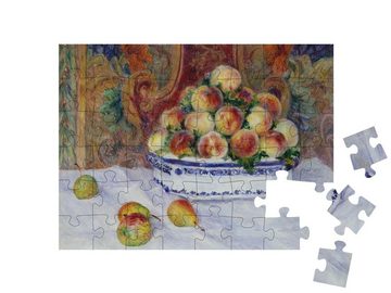 puzzleYOU Puzzle Stillleben mit Pfirsichen, Auguste Renoir 1881, 48 Puzzleteile, puzzleYOU-Kollektionen Künstler