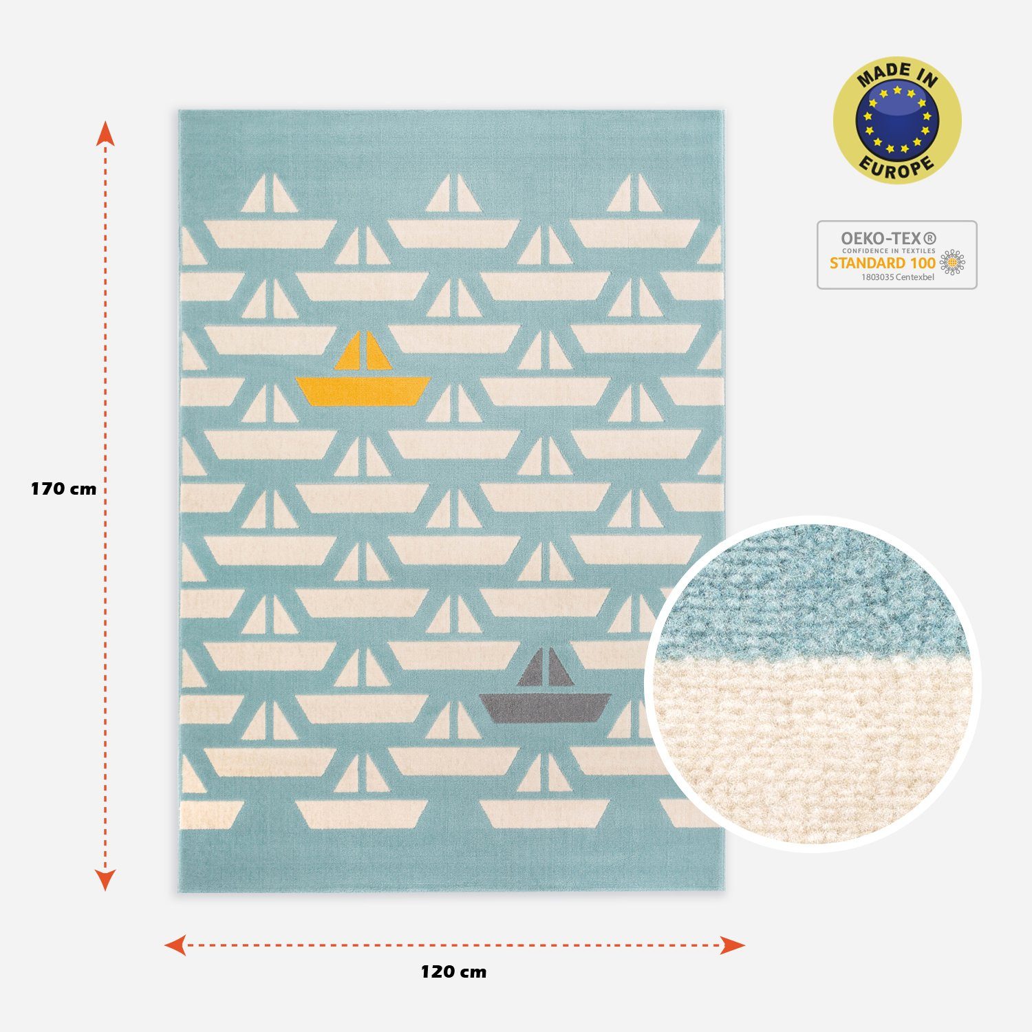 Rikmani Kinderteppich Kinderzimmerteppich Design-Teppich für Kinderzimmer, günstig online kaufen