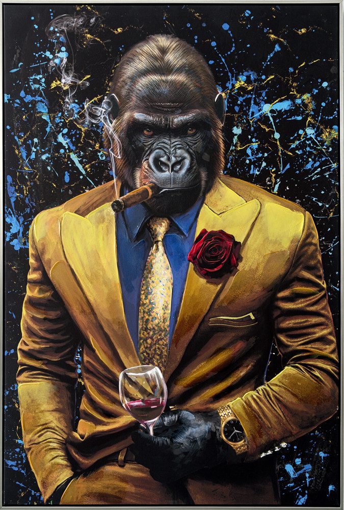 ArtUniverse Gemälde Gorilla Gentleman 82,5x122,5 cm, Gorilla Gentleman