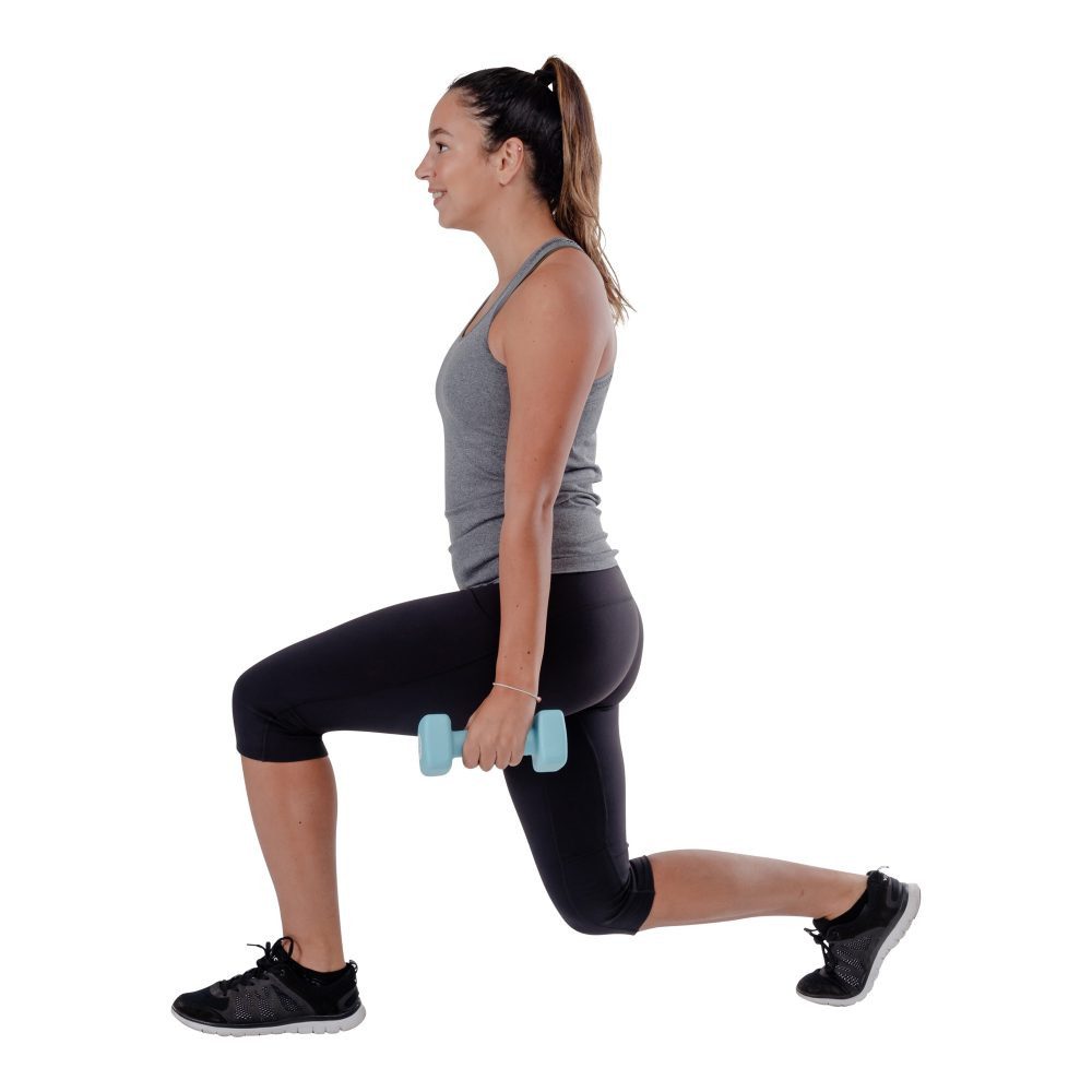 Pure 2 Improve Hantel Fitness Neopren hellblau Set 2x3,0kg