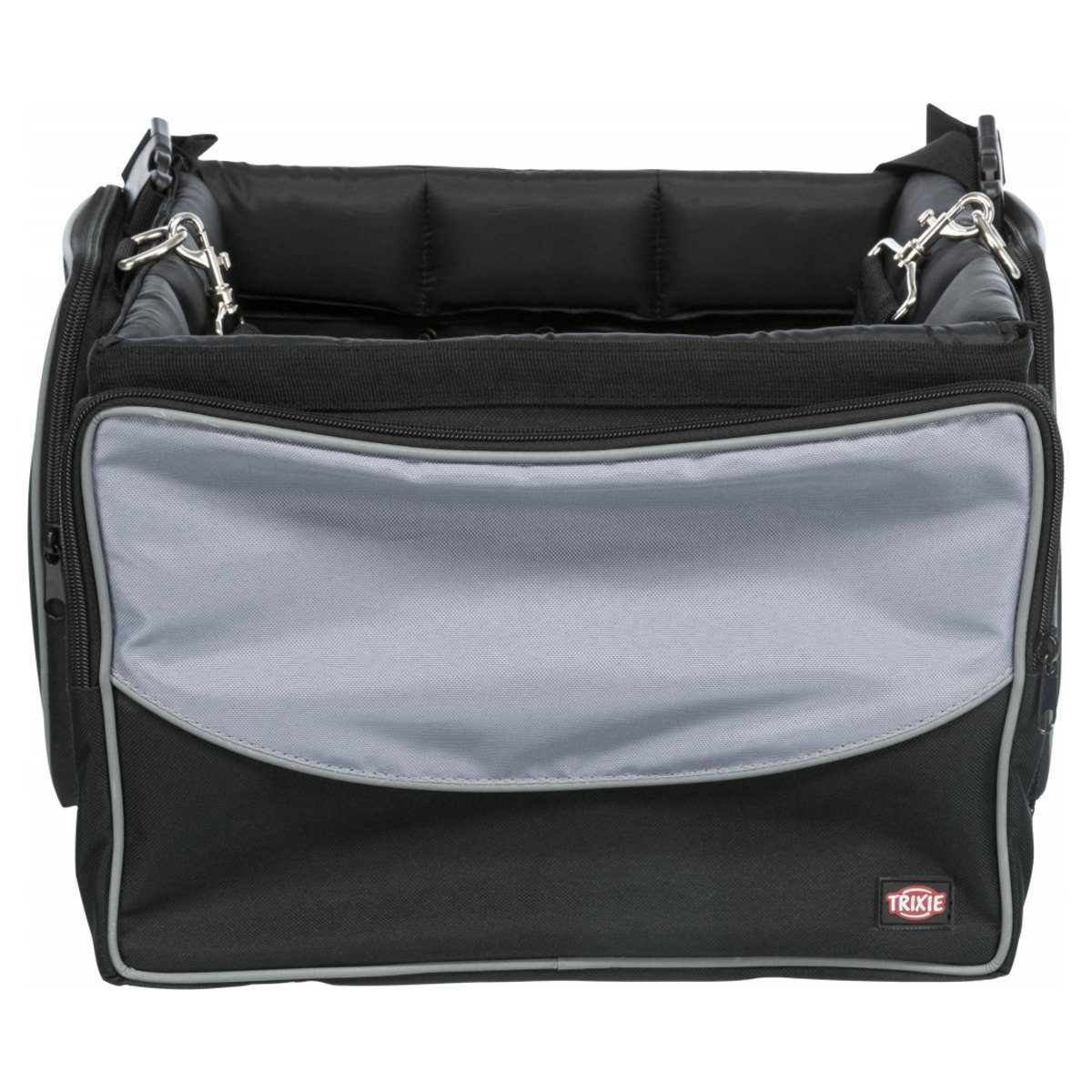 TRIXIE Tierfahrradkorb Fahrrad Front-Box für Hunde schwarz/grau günstig online kaufen
