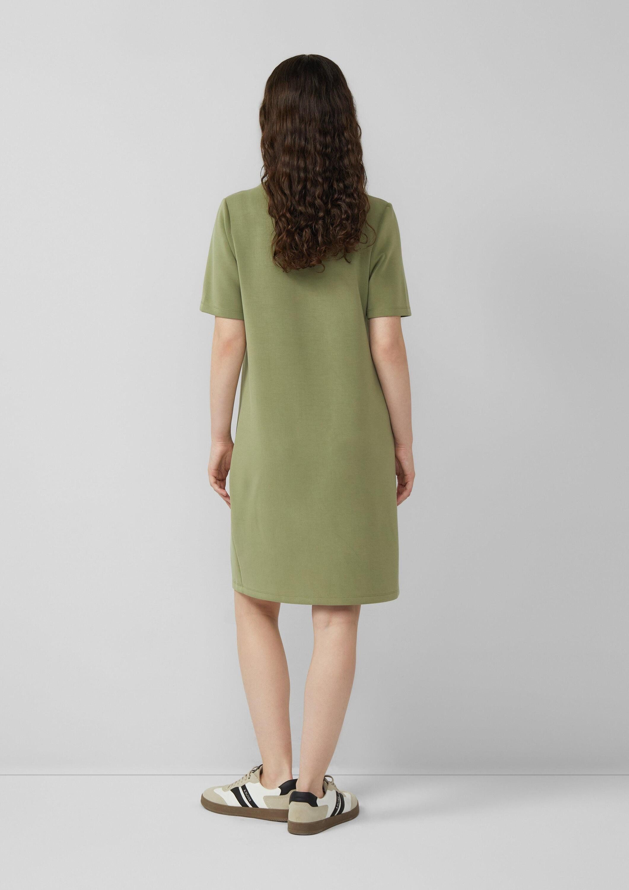 s.Oliver Midikleid Kleid Scuba-Kleid mit Biese