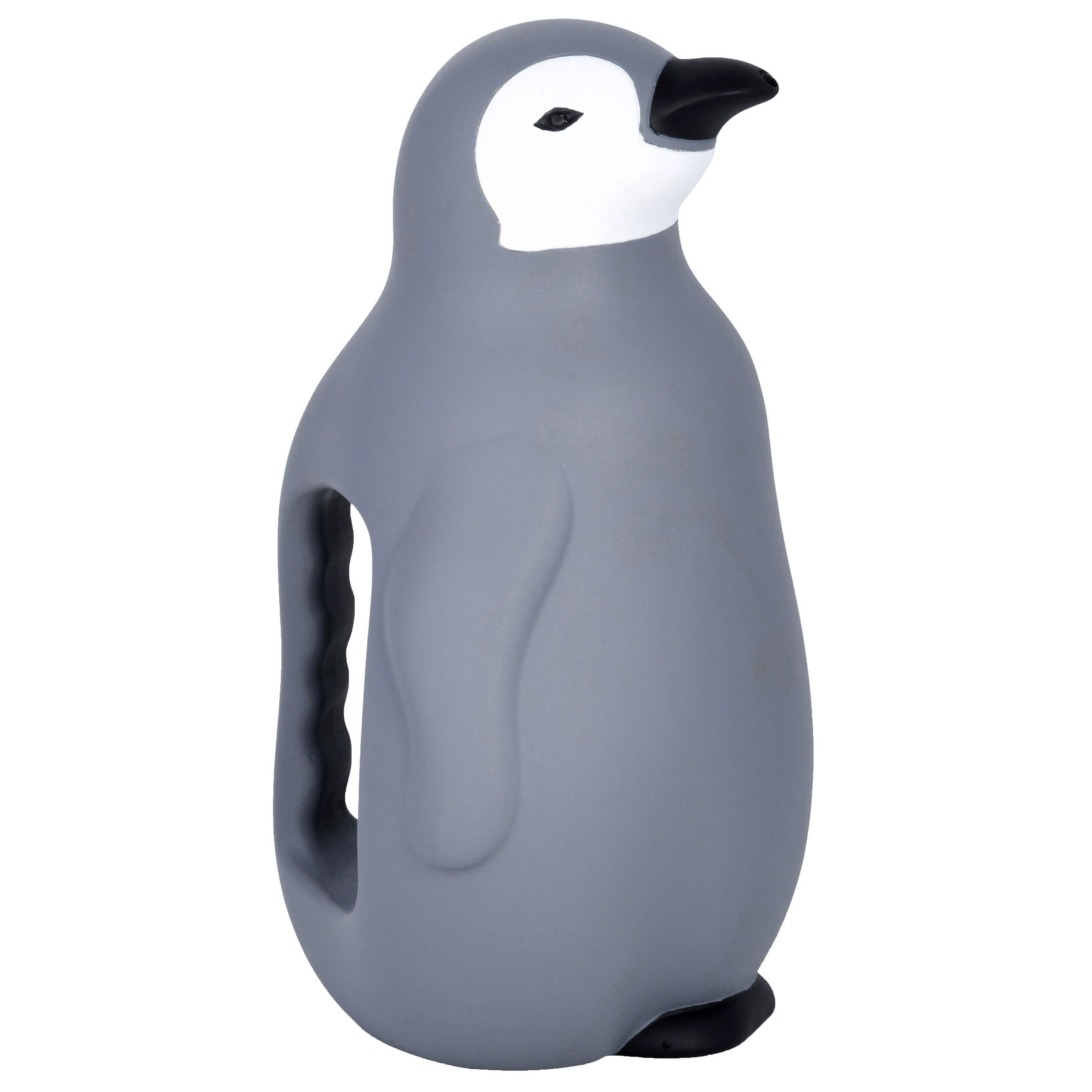 esschert design Gießkanne Pinguin Gießkanne grau Garten 1,4 L Kinder Blumen Kunststoff