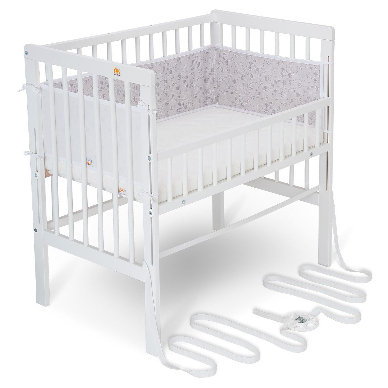 FabiMax Beistellbett Boxspring FIX, weiß lackiert, günstig online kaufen