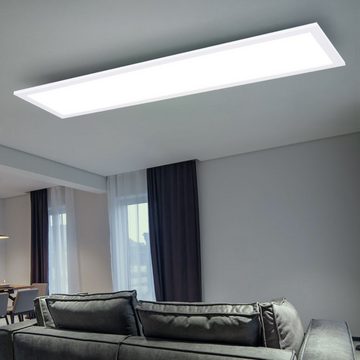 etc-shop LED Deckenleuchte, LED-Leuchtmittel fest verbaut, Warmweiß, Deckenleuchte Aufbaupanel Deckenpanel Deckenlampe Wohnzimmerlampe aus