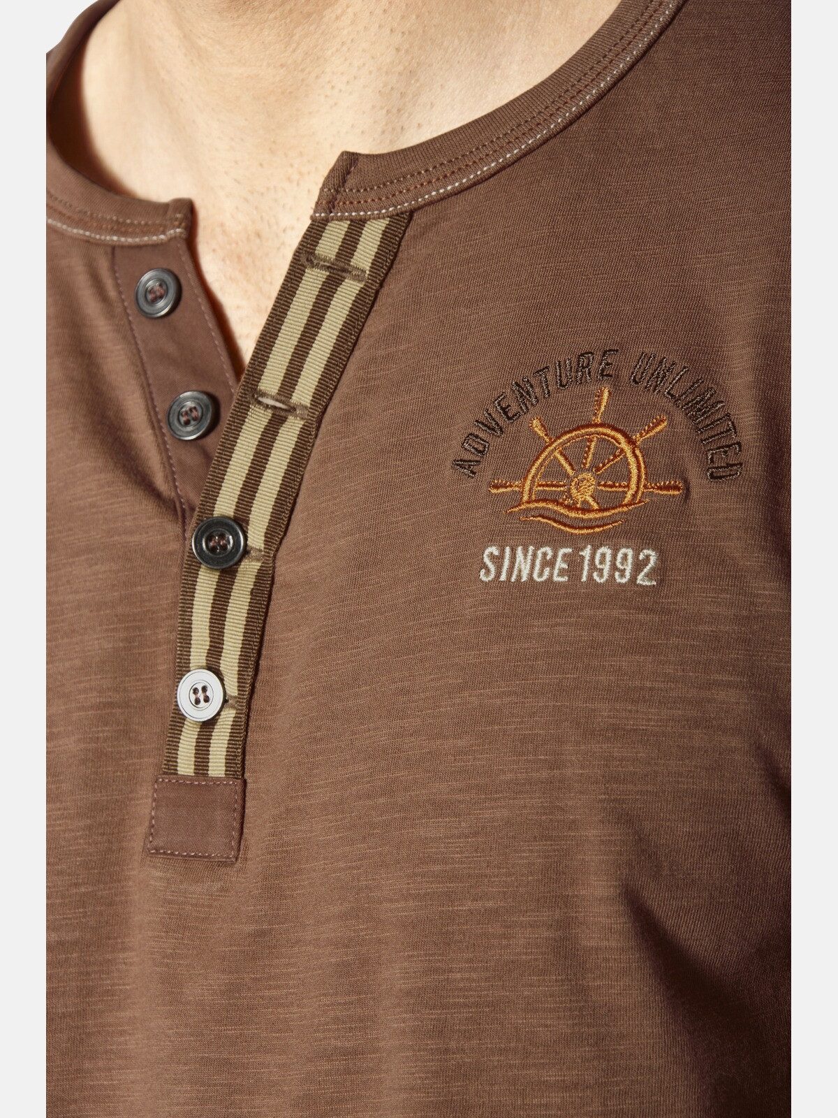 Babista Langarmshirt DANIVECCI mit Stickerei auf der Brust – Bild 5 von 5