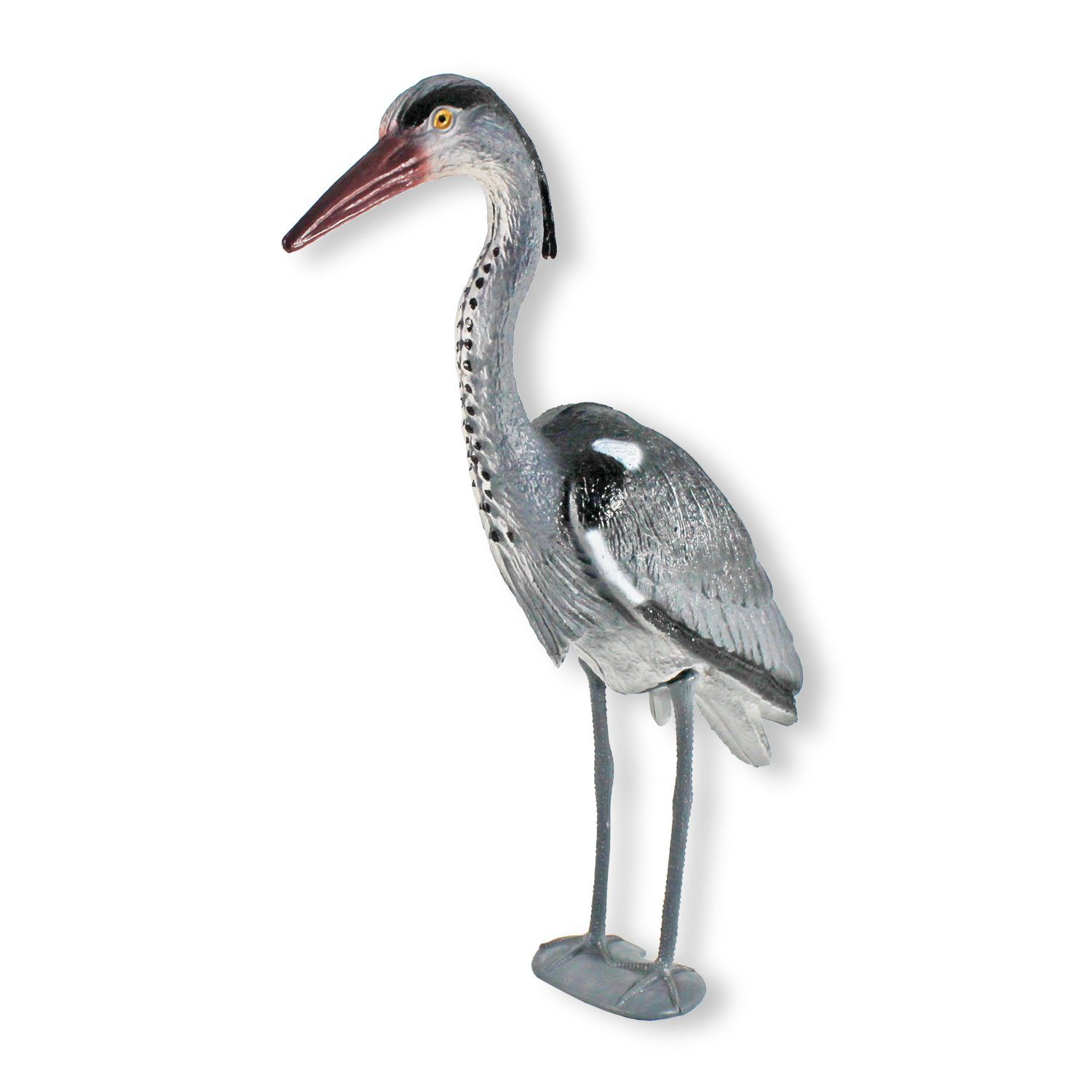 Teichfigur Fischreiher Reiher Figur Reiherschreck Gartenfigur